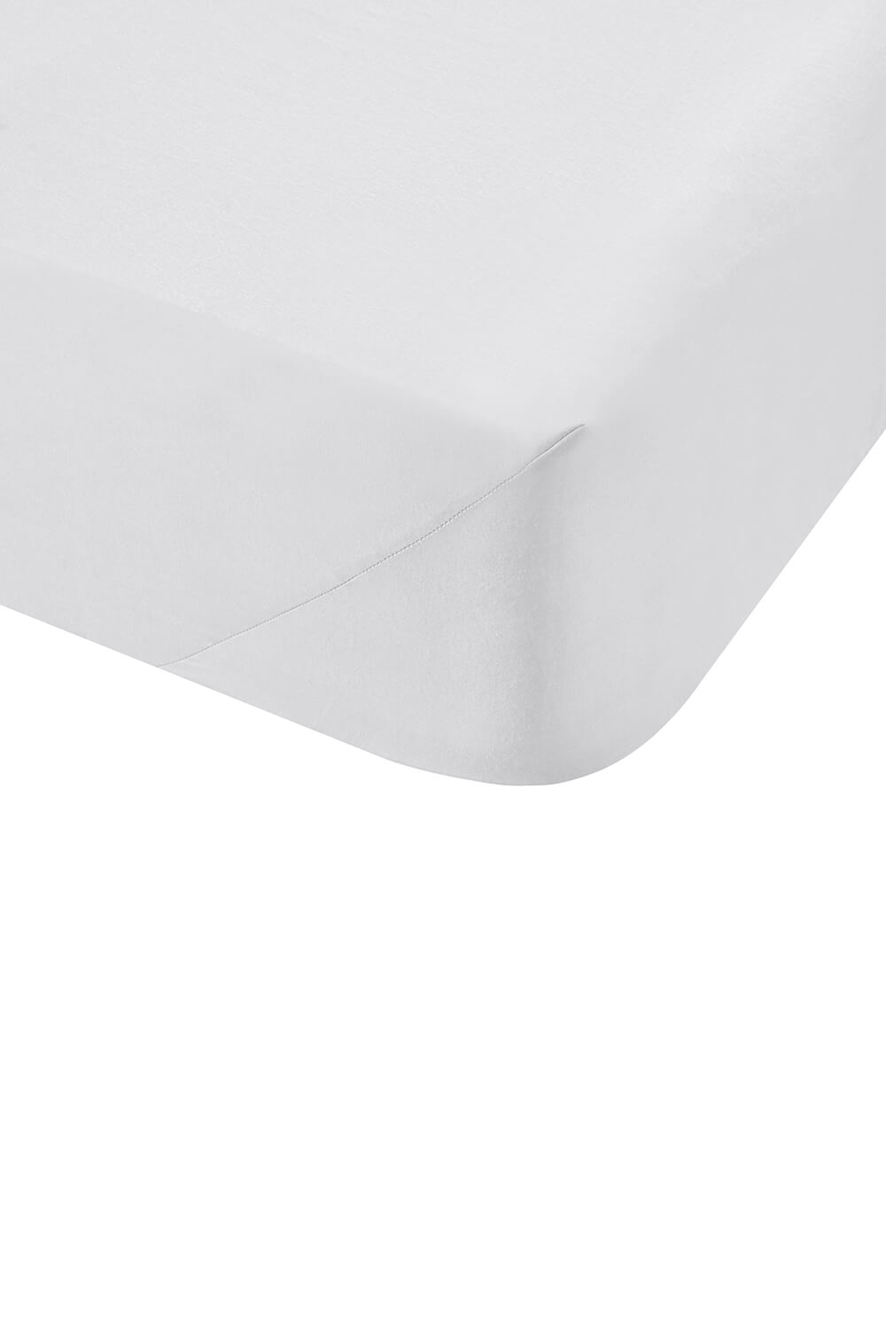 The Home Luxury Collection 200 Thread Count Deep Fitted Sheet - White 2 Shaws Department Stores