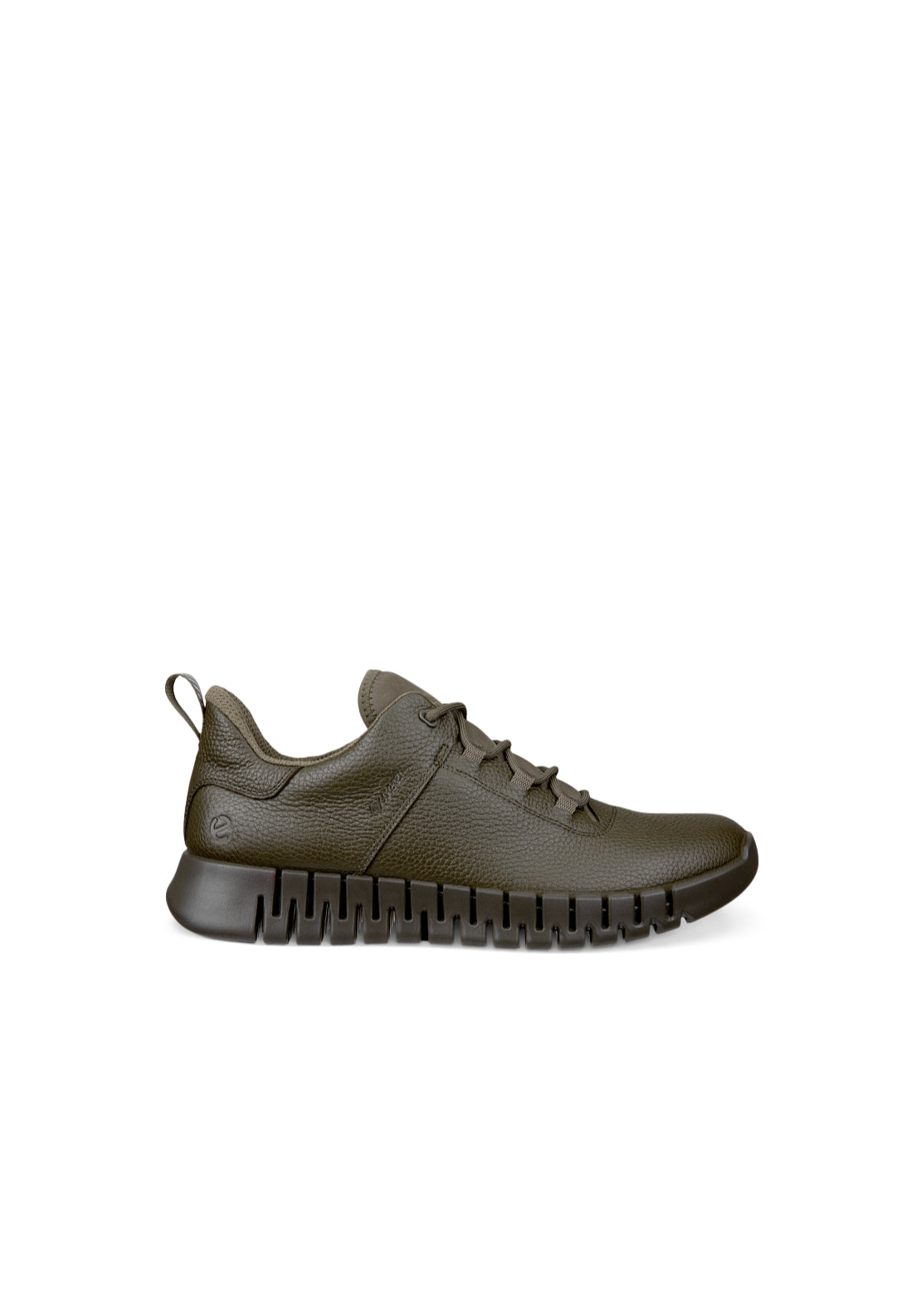 Ecco Gruuv Laced Trainer - Tarmac 1 Shaws Department Stores