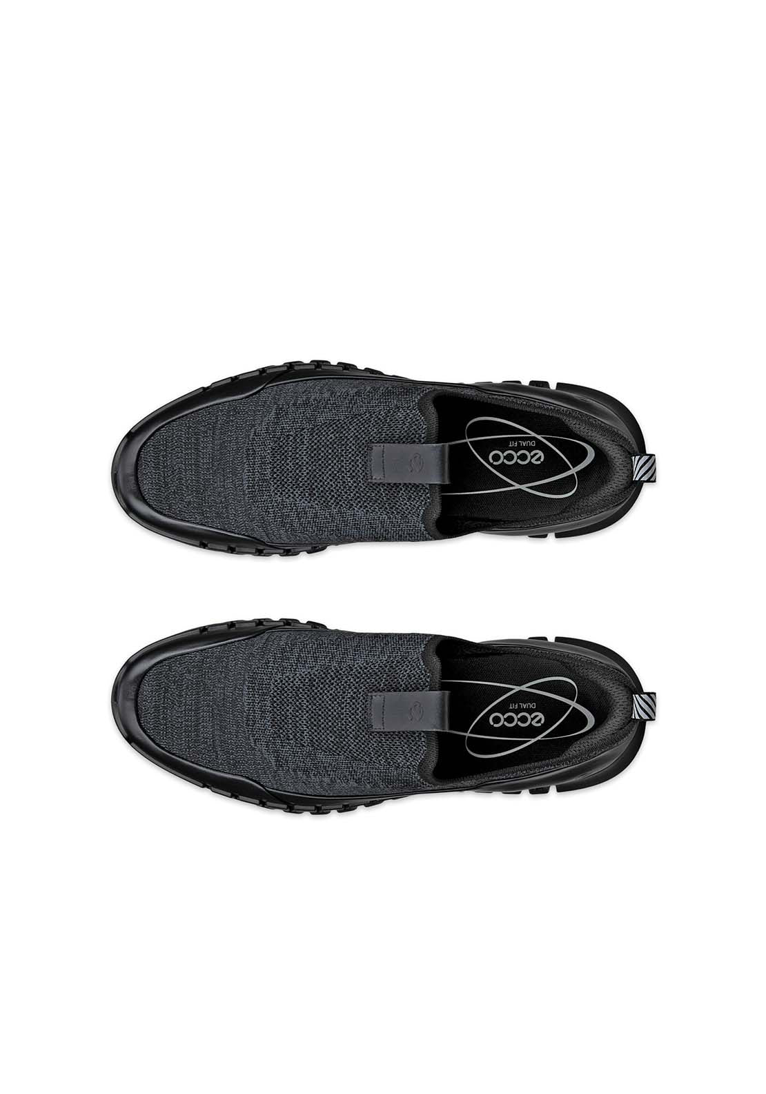 Ecco Gruuv Slip On Trainer - Black Magnet 2 Shaws Department Stores