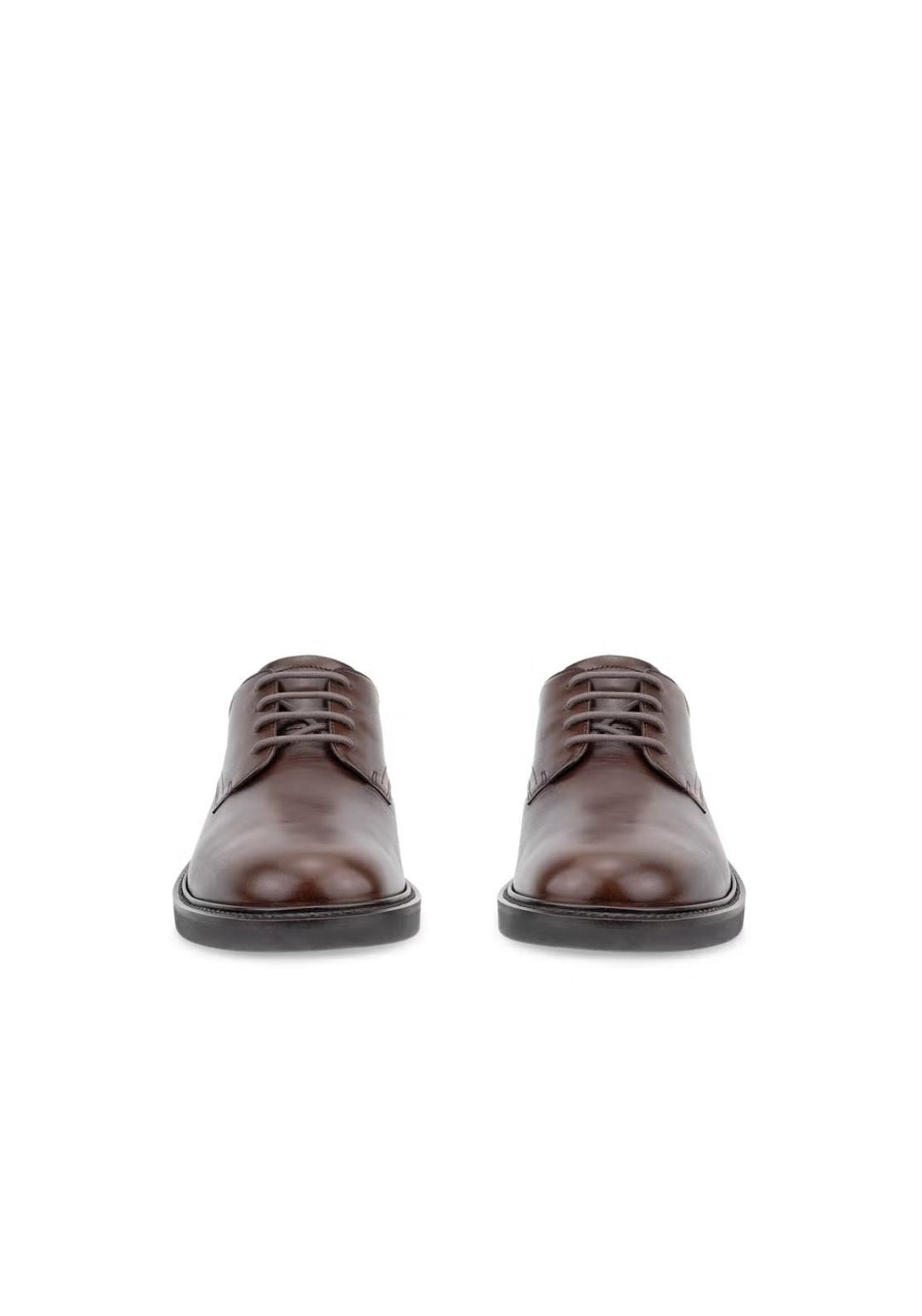 Ecco Metropole London Formal Lace Shoe - Cocoa Brown 4 Shaws Department Stores