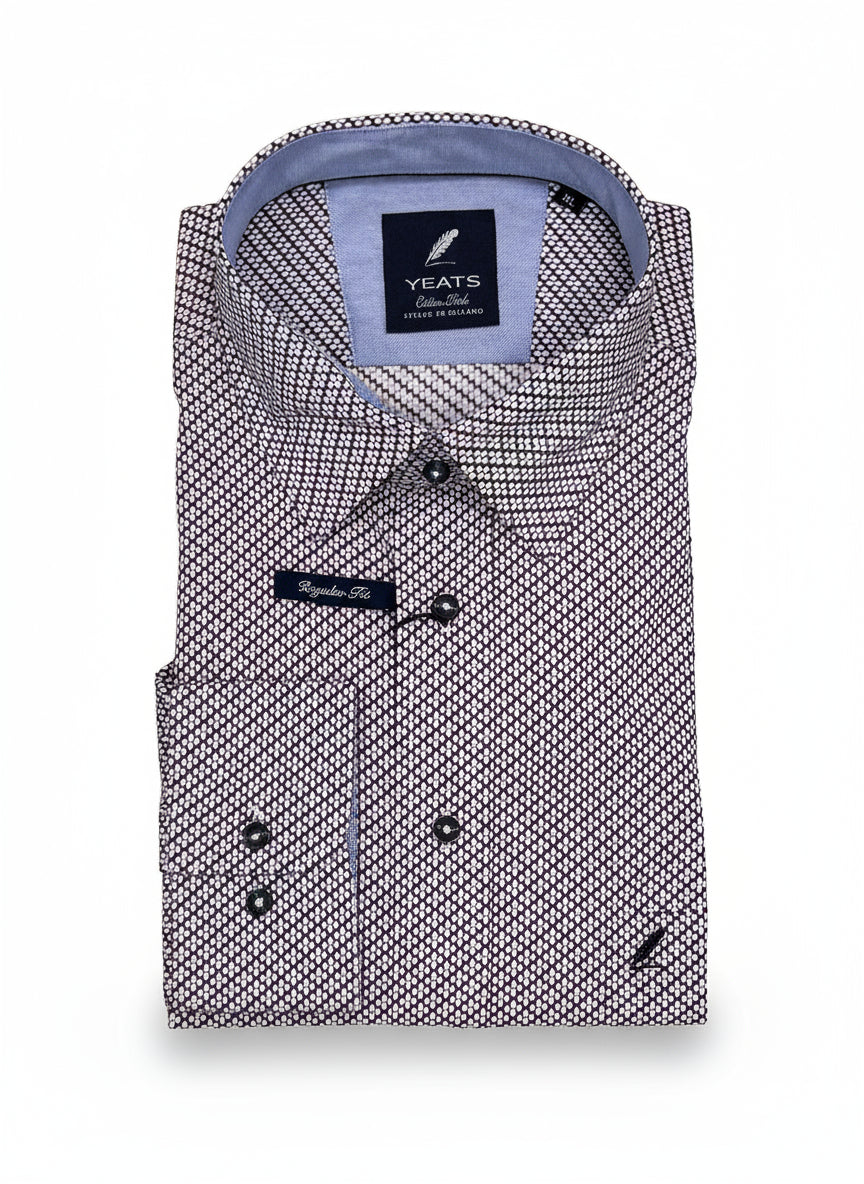 Yeats Long Sleeve Pattern Shirt - Multicolour 1 Shaws Department Stores