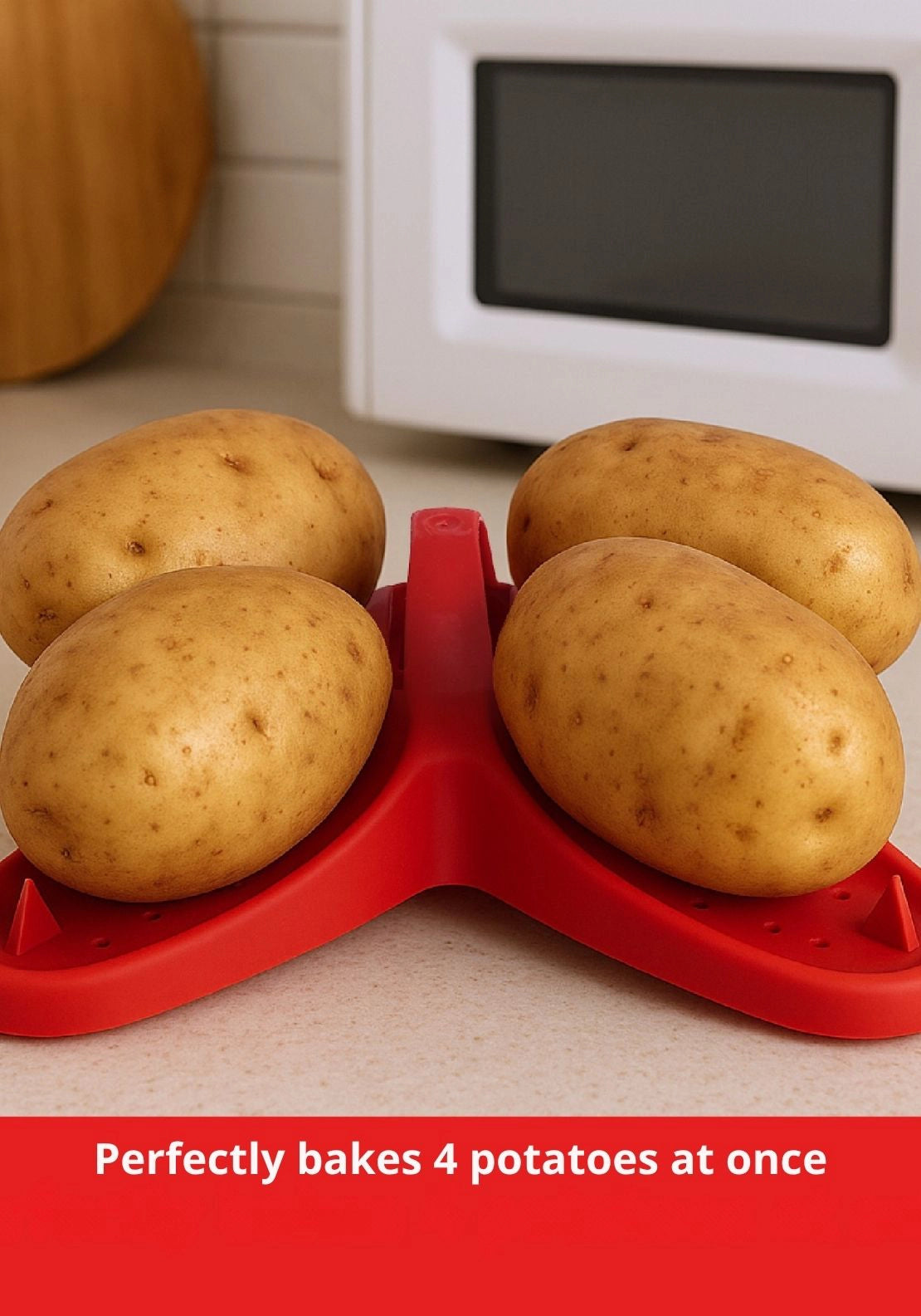 Prestige Good2Heat Microwave Cookware Potato Baker - Red 5 Shaws Department Stores