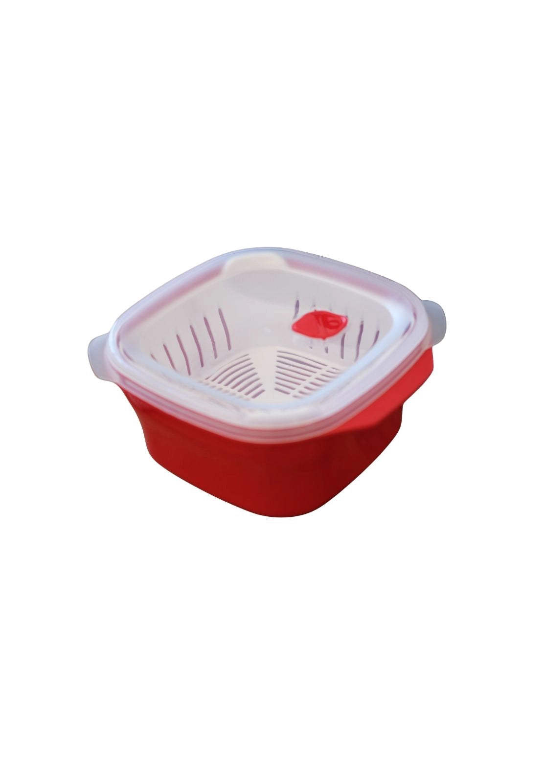 Prestige Good2Heat Microwave Cookware Steamer 2.6L - Red 1 Shaws Department Stores