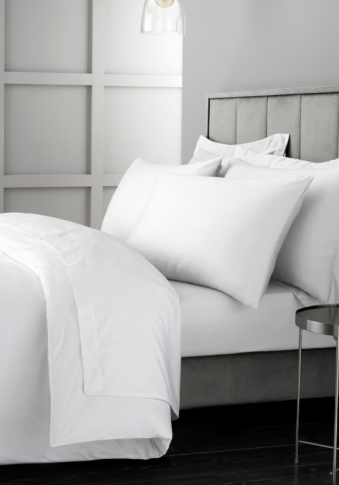 Bianca 100% Cotton Sateen 400 Thread Count Flat Sheet - White 1 Shaws Department Stores