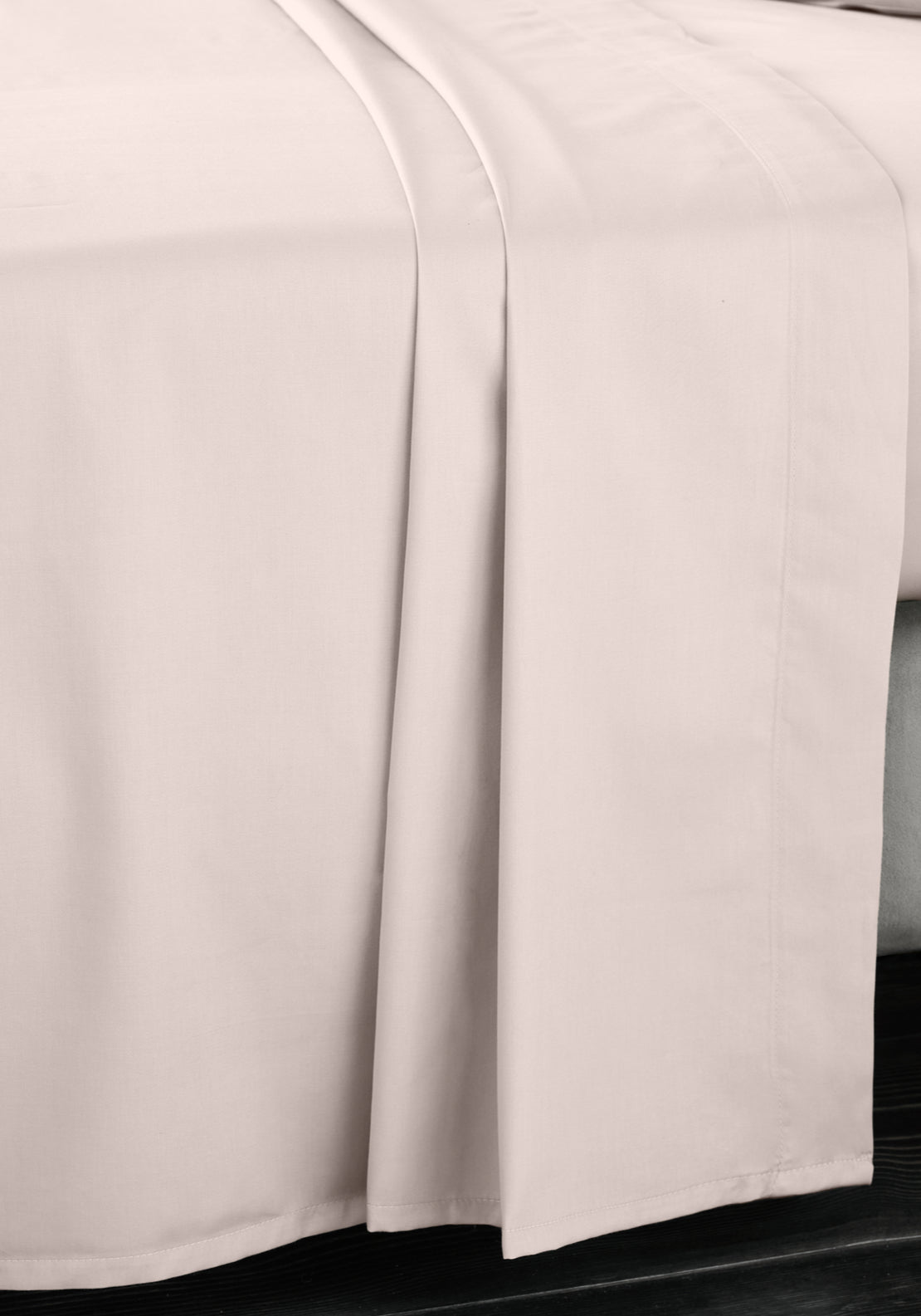 Bianca 100% Cotton Sateen 400 Thread Count Flat Sheet - Blush 2 Shaws Department Stores