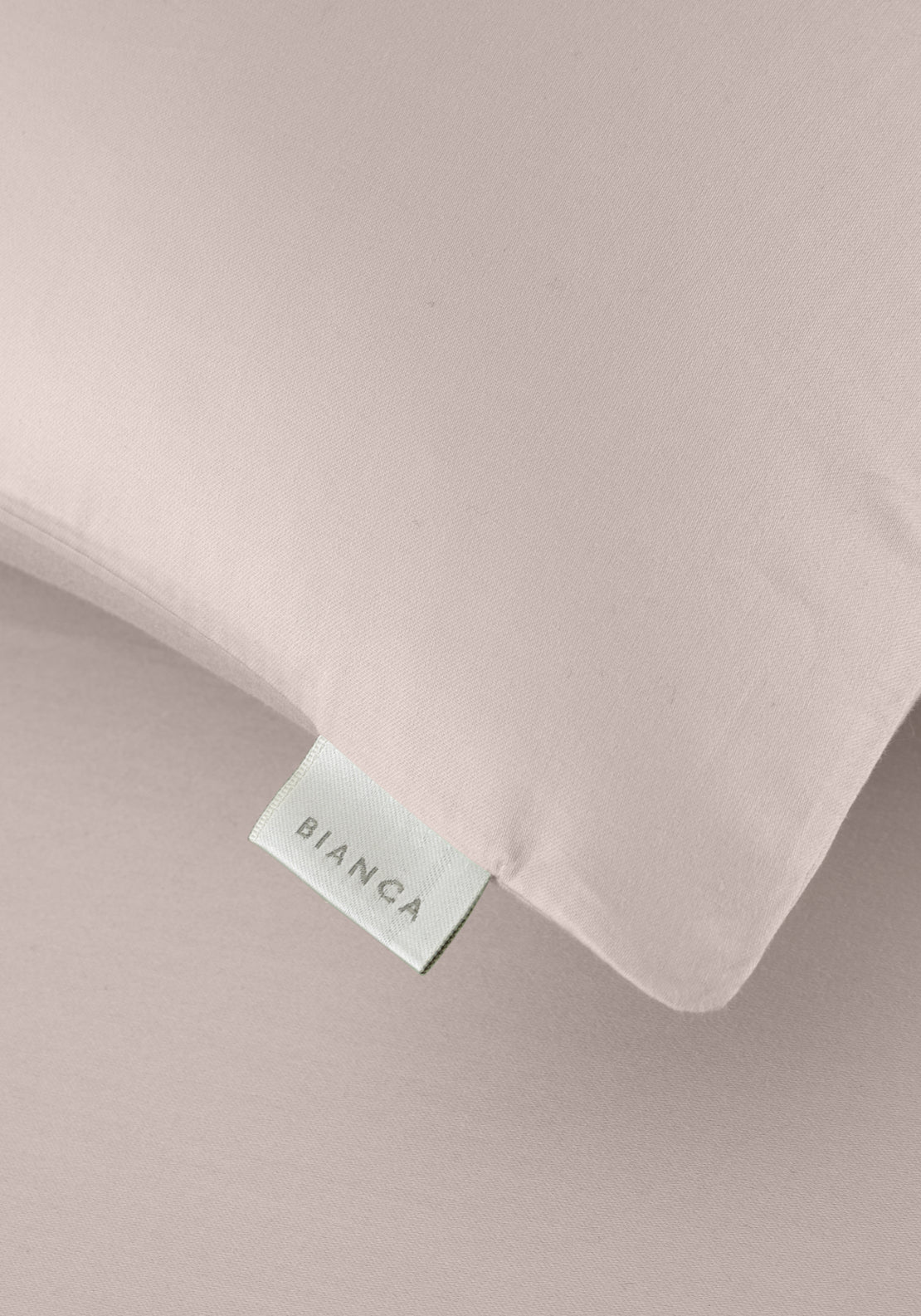 Bianca 100% Cotton Sateen 400 Thread Count Standard Pillowcase Pair - Blush 3 Shaws Department Stores