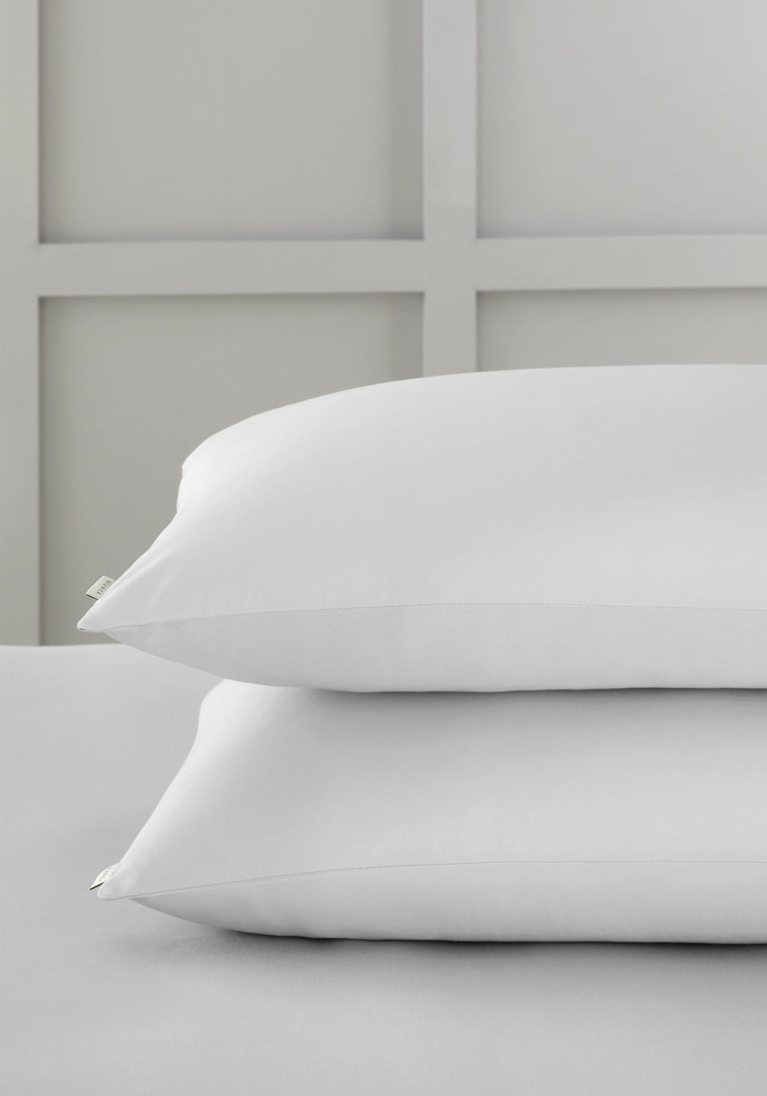 Bianca 100% Cotton Sateen 400 Thread Count Standard Pillowcase Pair - Grey 4 Shaws Department Stores