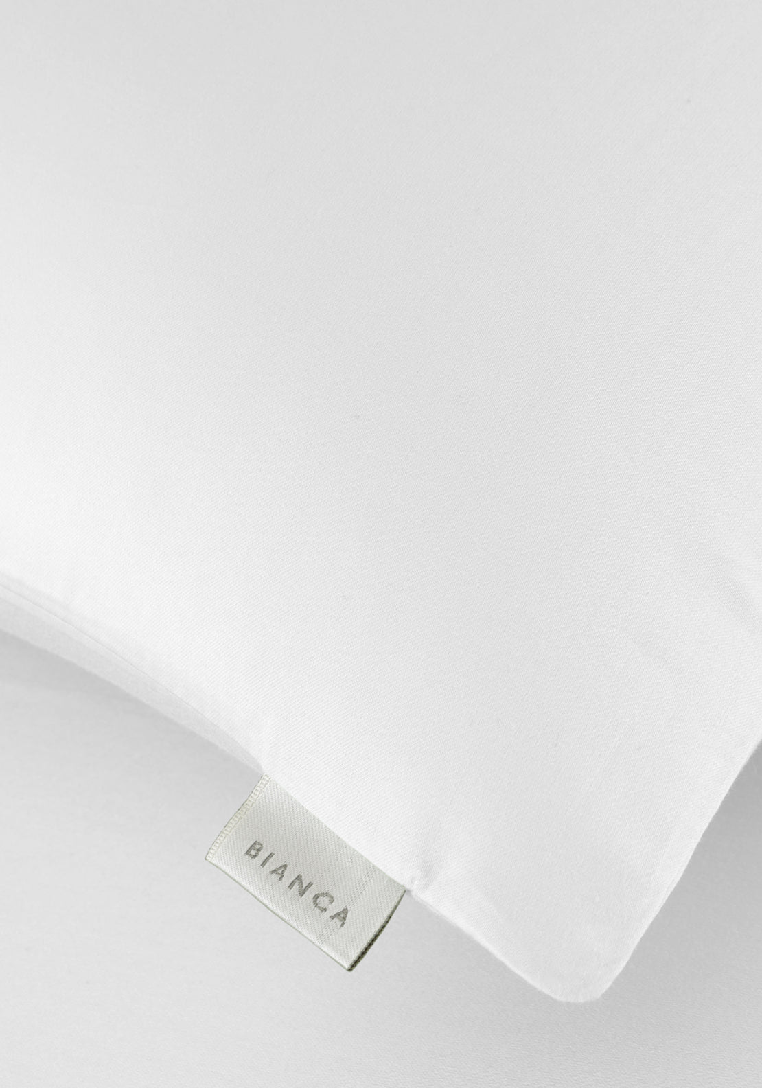 Bianca 100% Cotton Sateen 400 Thread Count Standard Pillowcase Pair - White 3 Shaws Department Stores