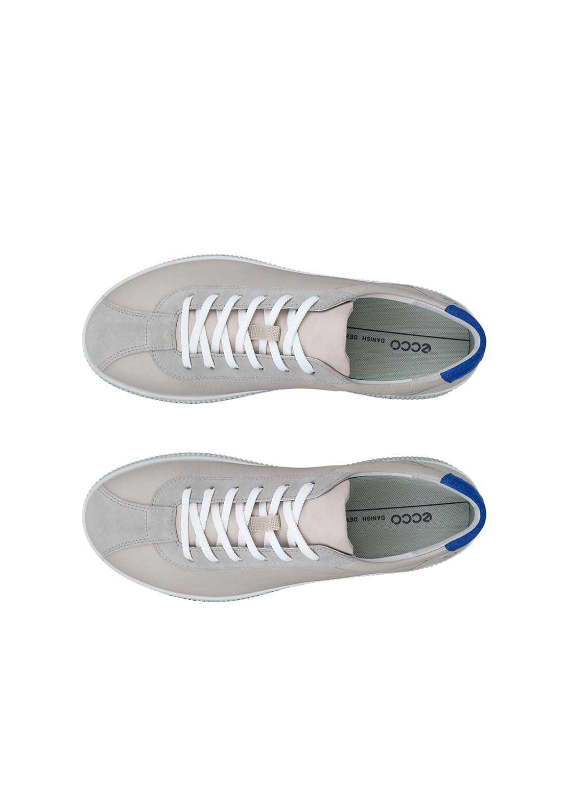 Ecco Soft Zero Casual Lace Shoe - Gravel Virtual 3 Shaws Department Stores