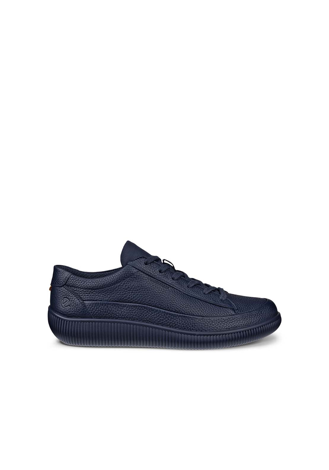 Ecco Soft Zero Casual Lace Shoe - Marine 1 Shaws Department Stores