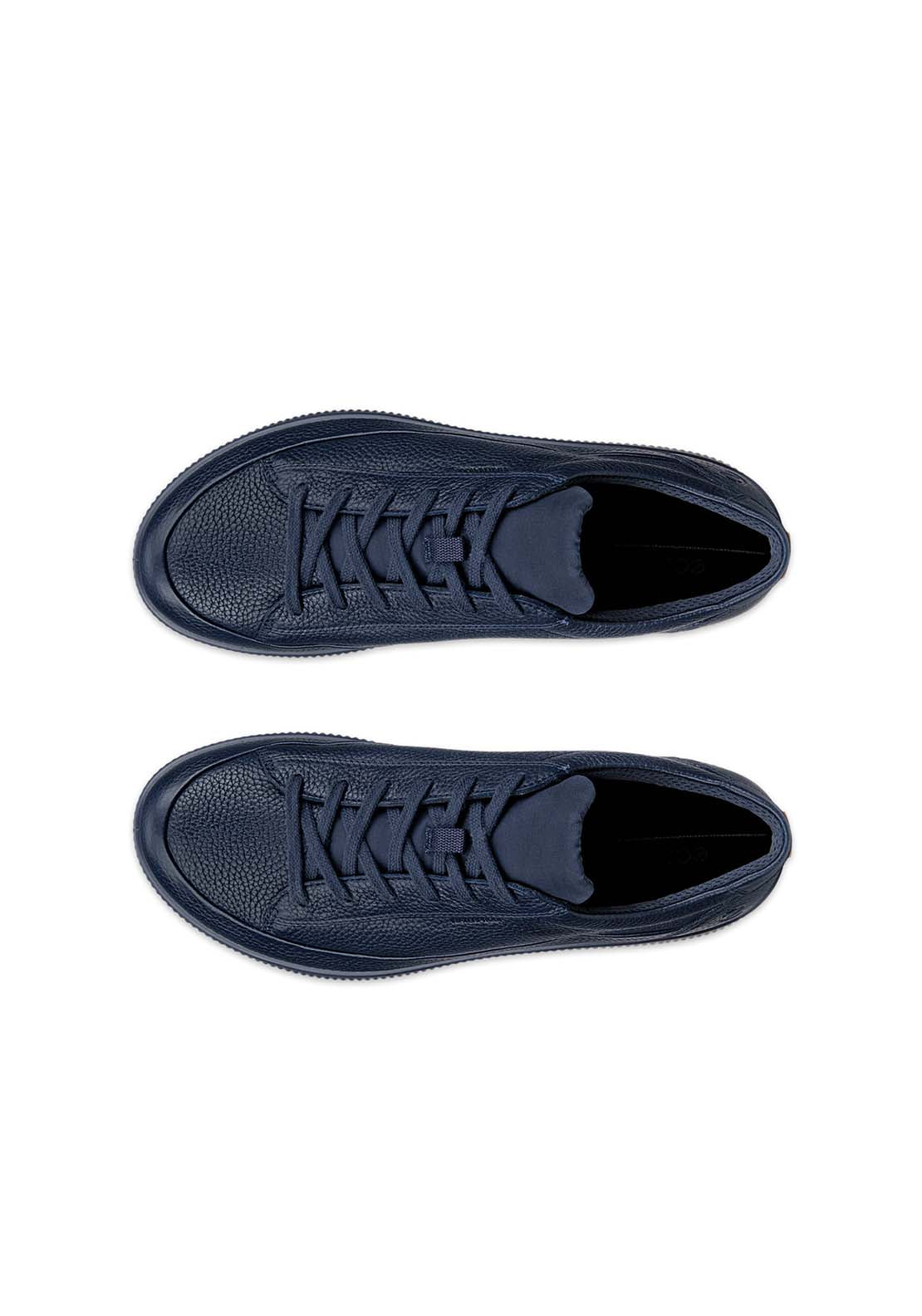 Ecco Soft Zero Casual Lace Shoe - Marine 2 Shaws Department Stores