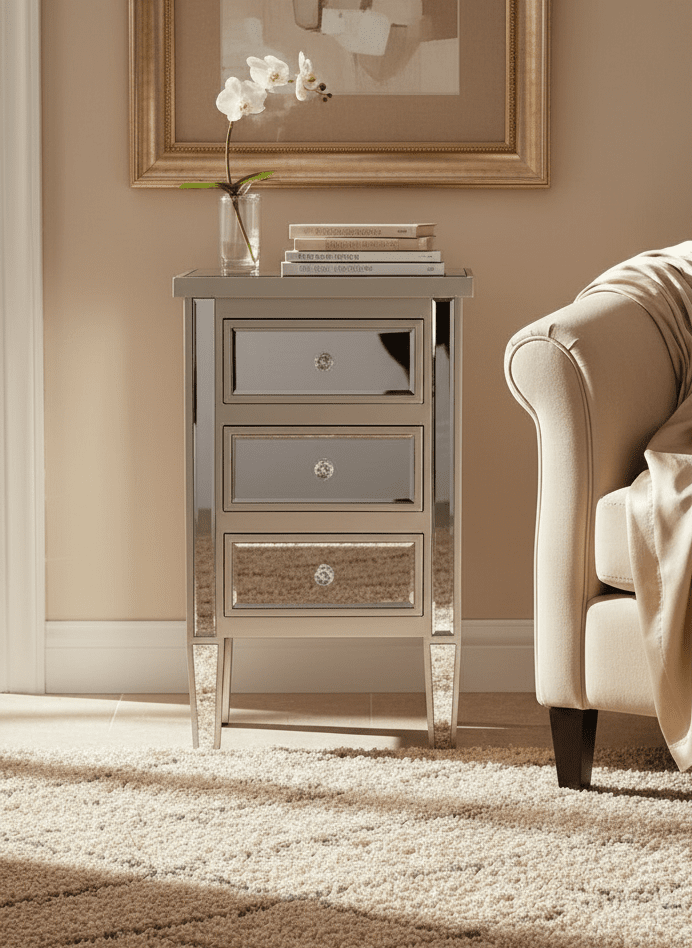 The Grange Collection Ali 3 Drawer Locker - Multi 2 Shaws Department Stores