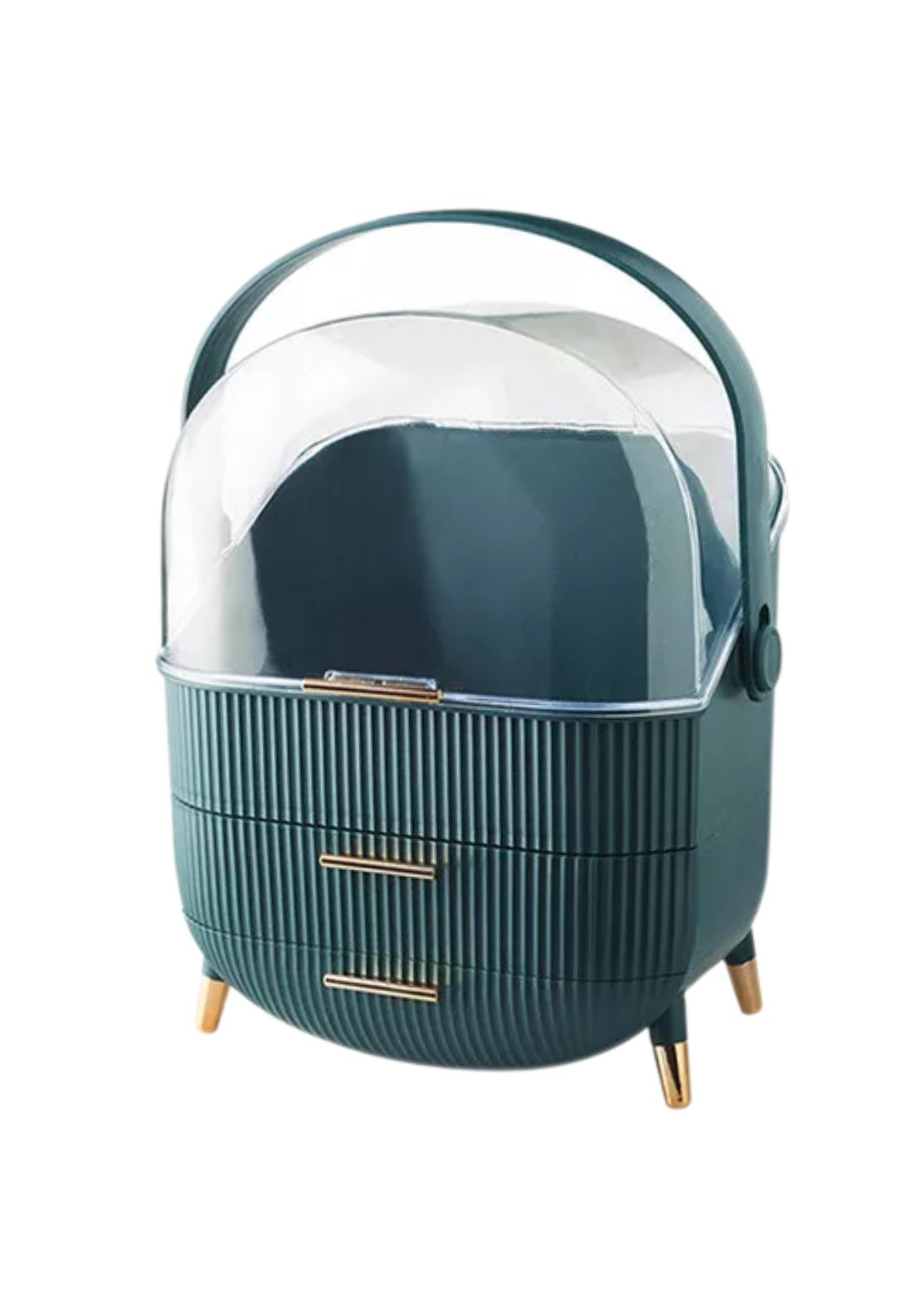 The Grange Collection Makeup Beauty Organiser With Drawers - Teal 1 Shaws Department Stores