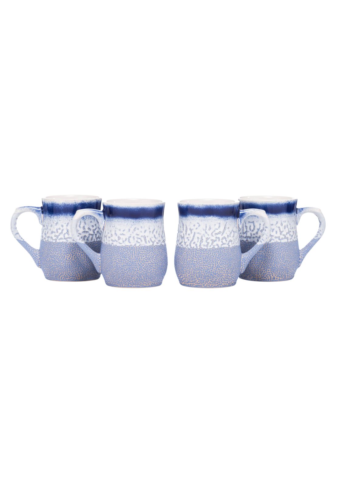 The Grange Collection Roundstone Coastal Pottery Mugs Set of 4 - Multi 1 Shaws Department Stores