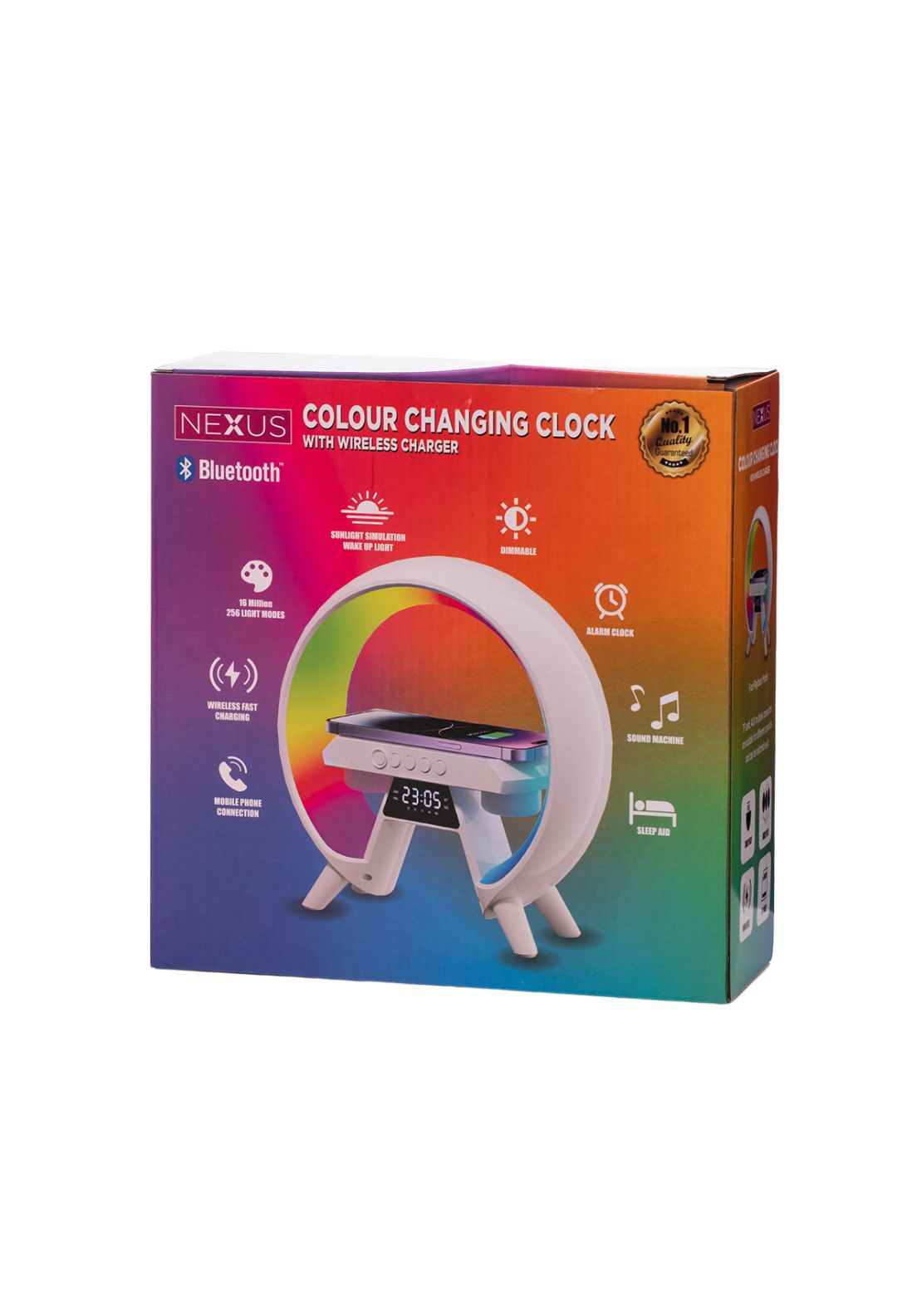 The Grange Collection Nexus Wireless Charger Clock - Multi 2 Shaws Department Stores