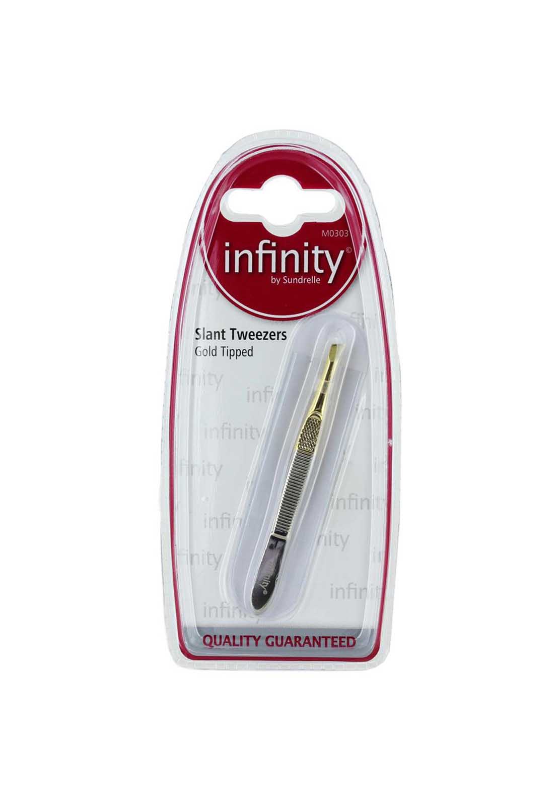 Infinity Gold Tip Slant Tweezers 1 Shaws Department Stores