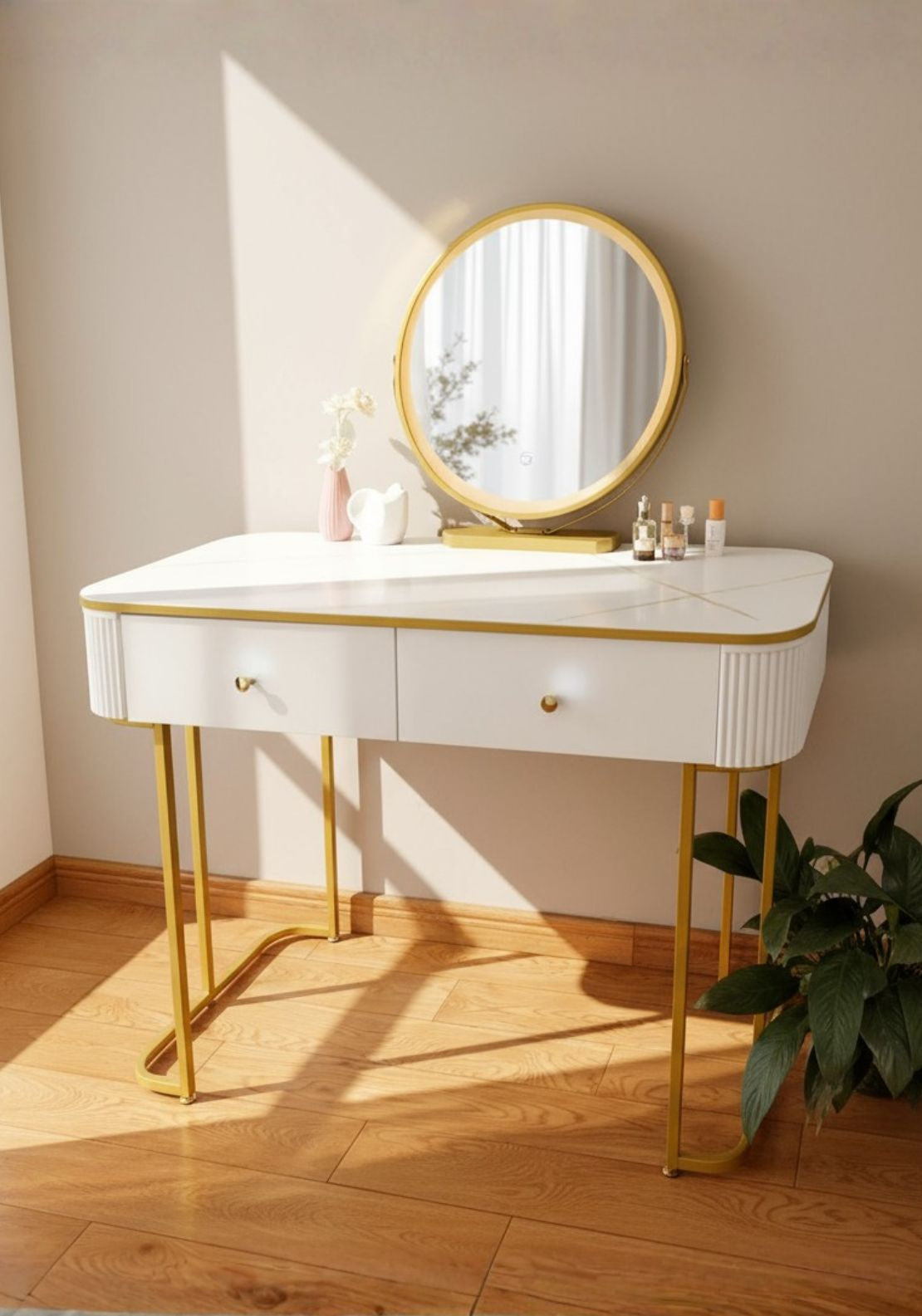 The Home Collection Gemma Dressing Table Set - White 1 Shaws Department Stores