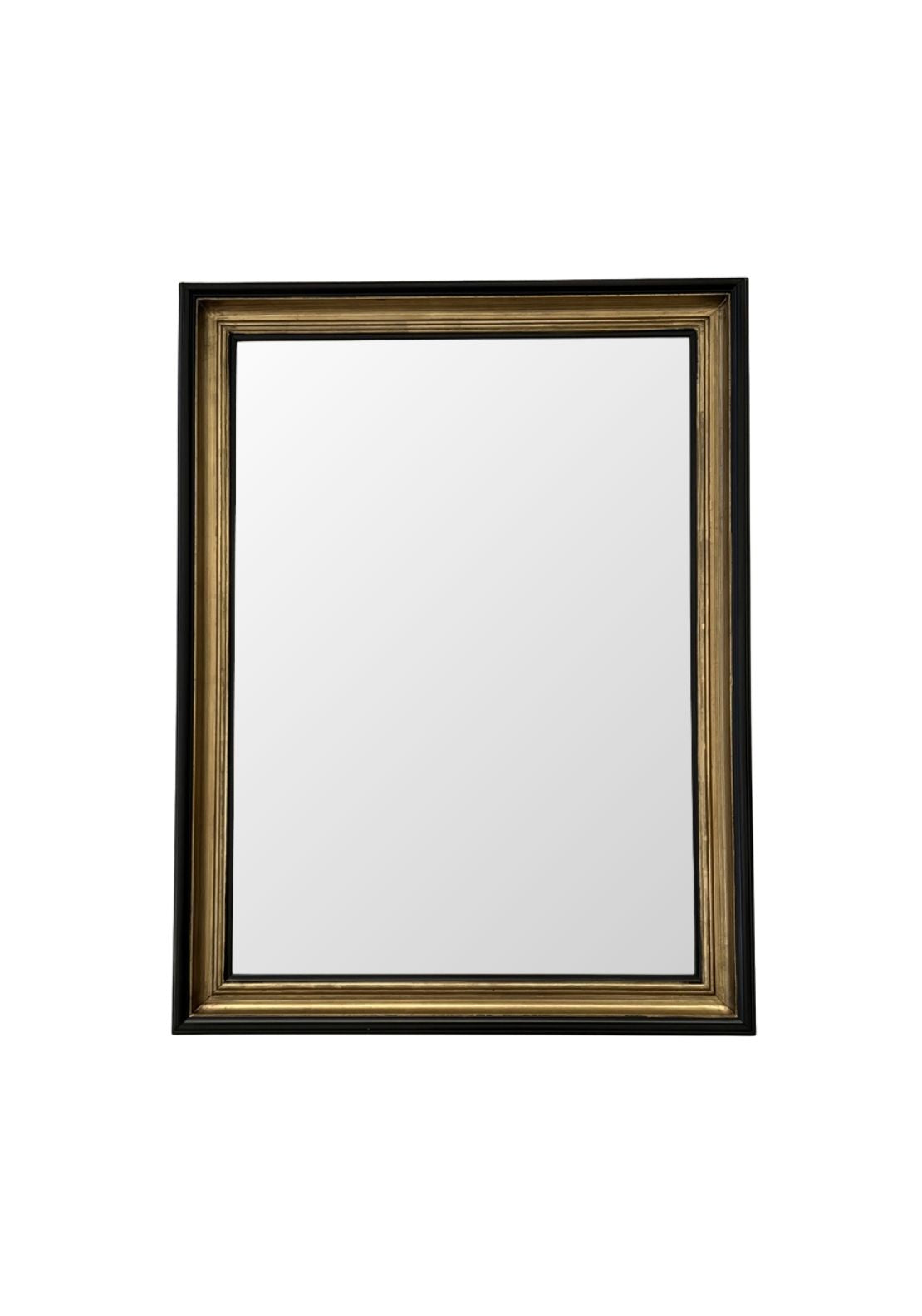 The Home Collection Vega Rectangular Bevelled Mirror - Black 1 Shaws Department Stores