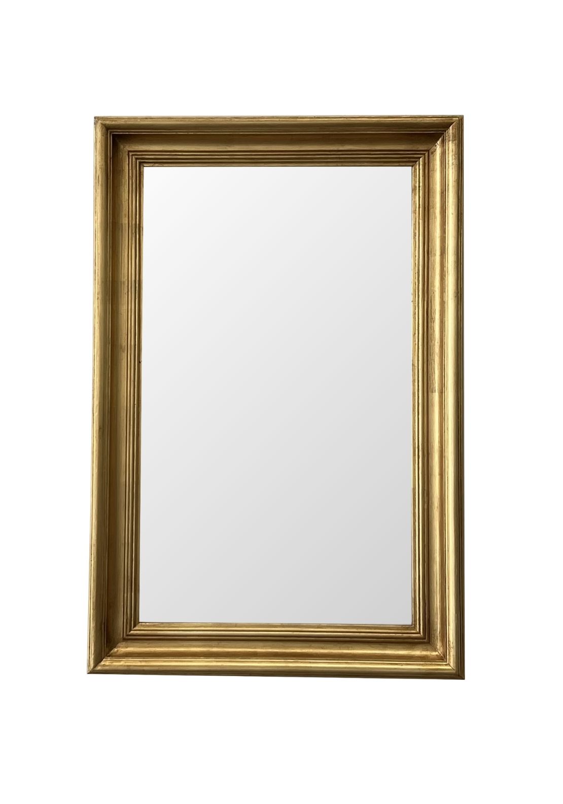 The Home Collection Vega Large Rectangular Bevelled Mirror - Gold 1 Shaws Department Stores