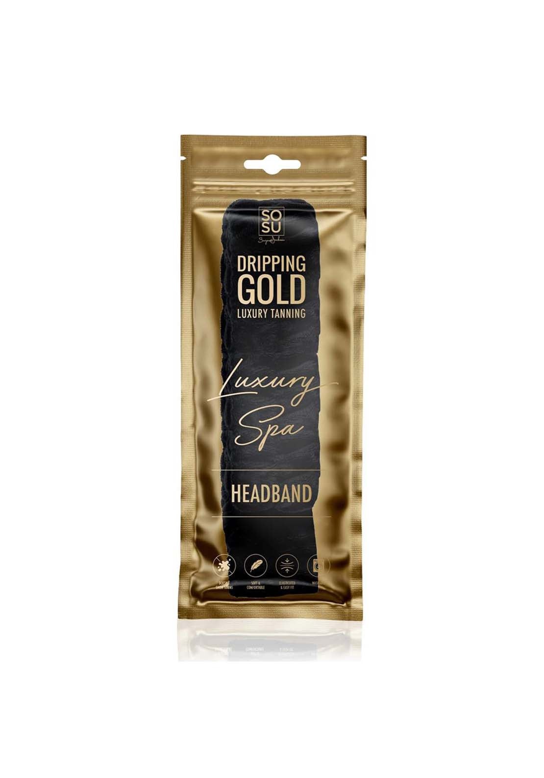 Sosu Dripping Gold Luxury Spa Headband 1 Shaws Department Stores