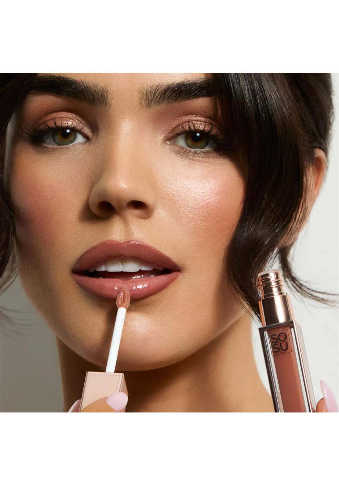 Sosu Satin Lip Glaze Almond Butter 2 Shaws Department Stores