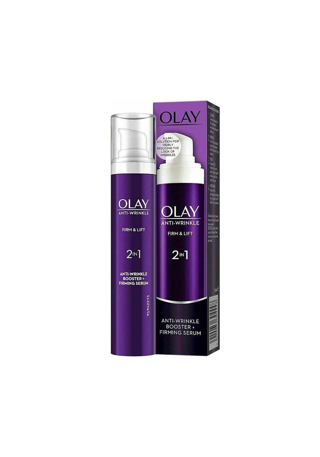 Olay 2In1 Firm &amp; Lift Anti-Wrinkle Booster &amp; Serum 1 Shaws Department Stores