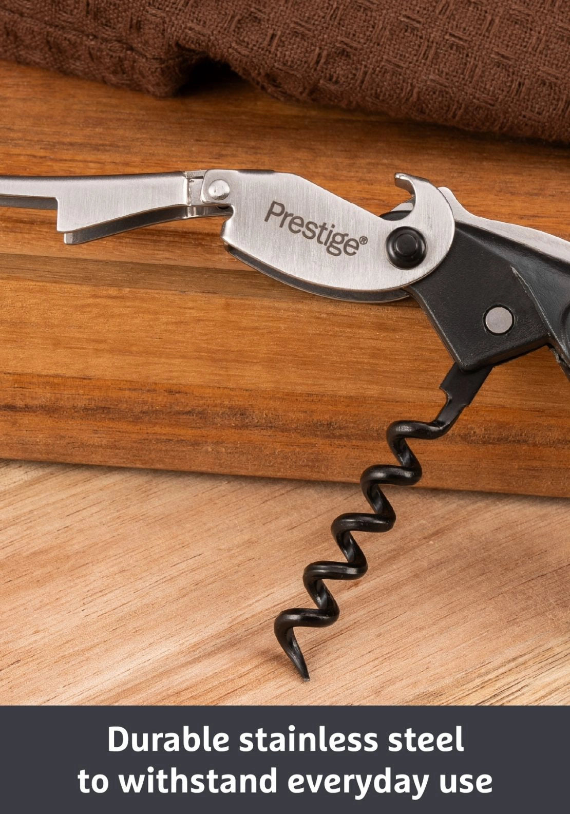 Prestige Tools &amp; Gadgets Corkscrew - Black 2 Shaws Department Stores