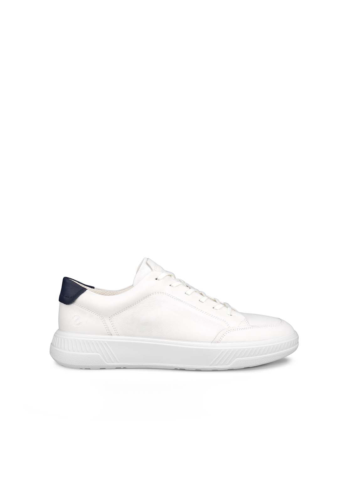 Ecco Move Lace Casual Shoe - White Marine 1 Shaws Department Stores