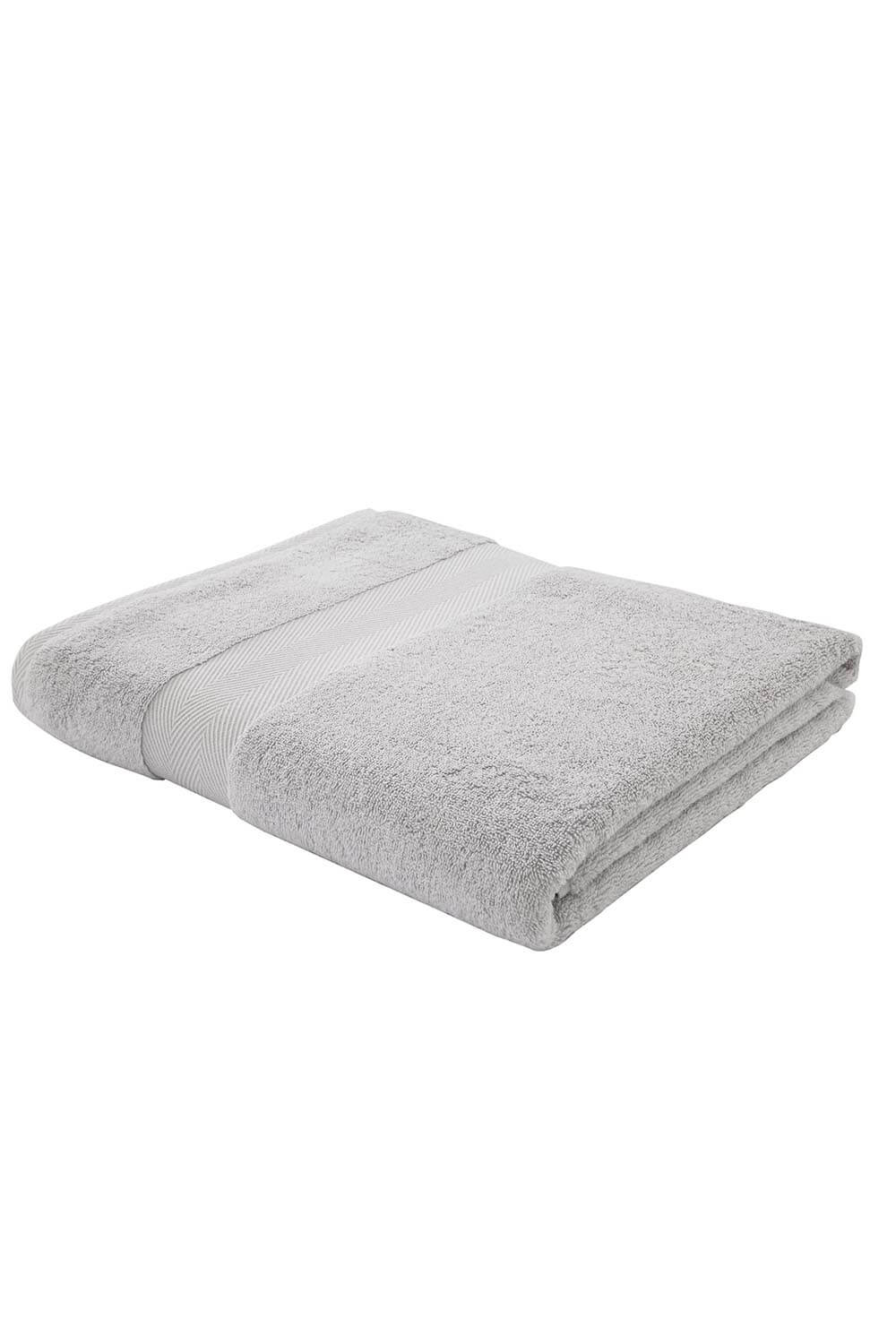 Bianca Silk Bath Sheet 100cm x 150cm - Dove Grey 1 Shaws Department Stores