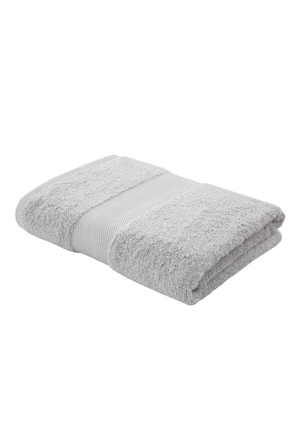 Bianca Silk Bath Towel 70cm x 127cm - Dove Grey 1 Shaws Department Stores