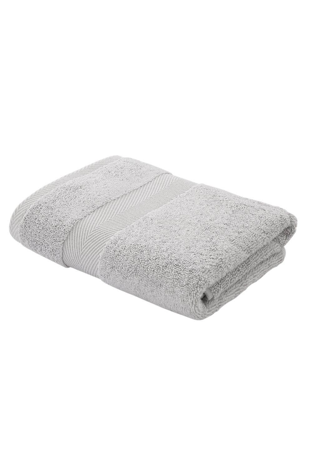 Bianca Silk Hand Towel 50cm x 90cm - Dove Grey 1 Shaws Department Stores