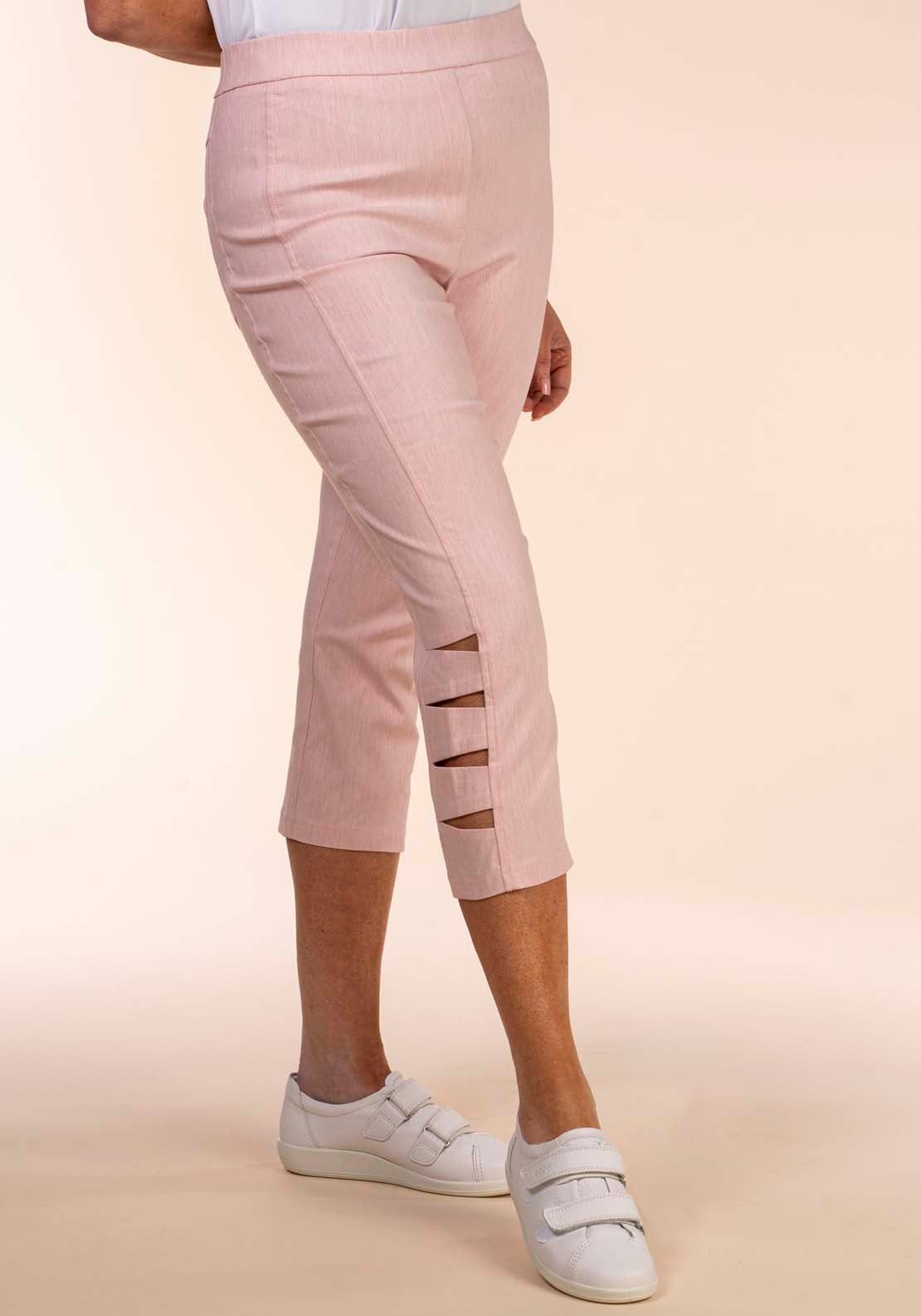 Tea Lane Side Cutout Crop - Blush Pink 2 Shaws Department Stores