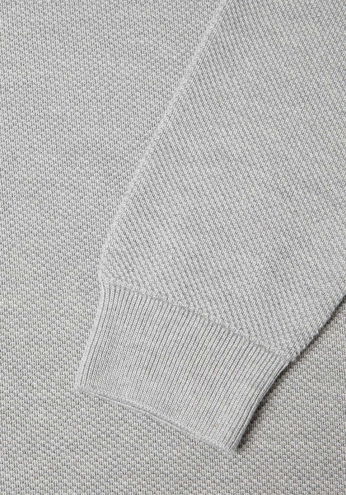 Cotton Crew Neck Sweater - Grey