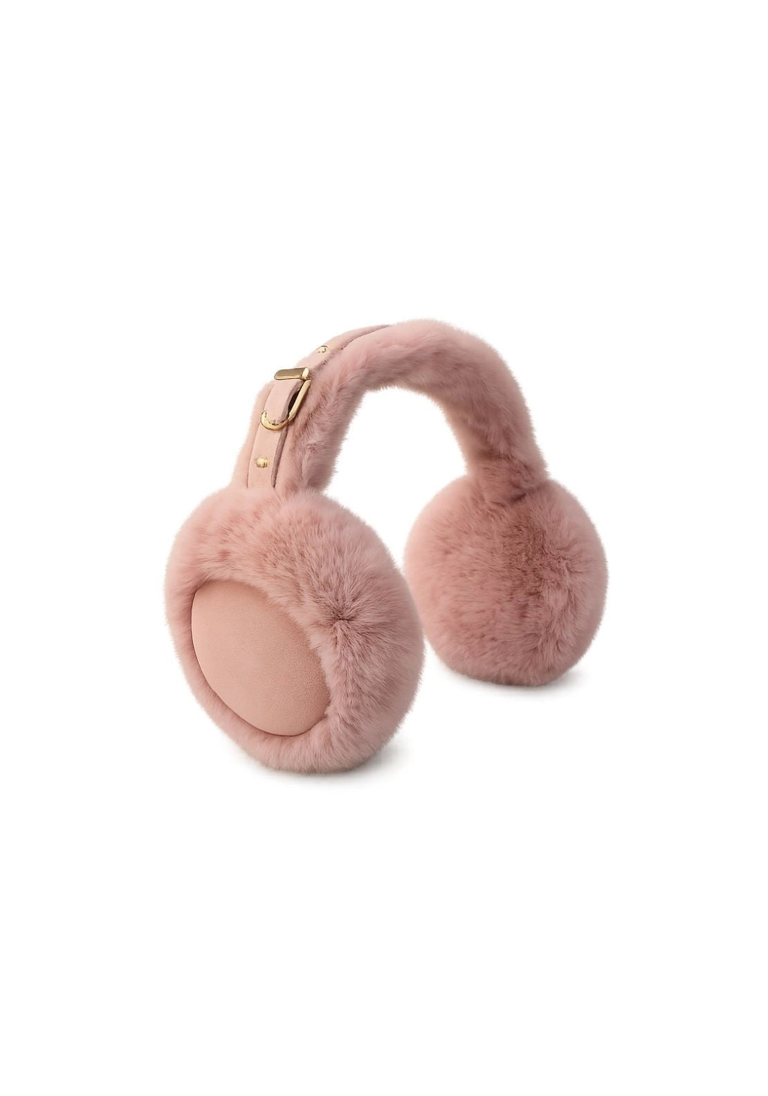 Something Special Suede Look Gloves &amp; Plush Earmuff Set - Dusty Pink 1 Shaws Department Stores