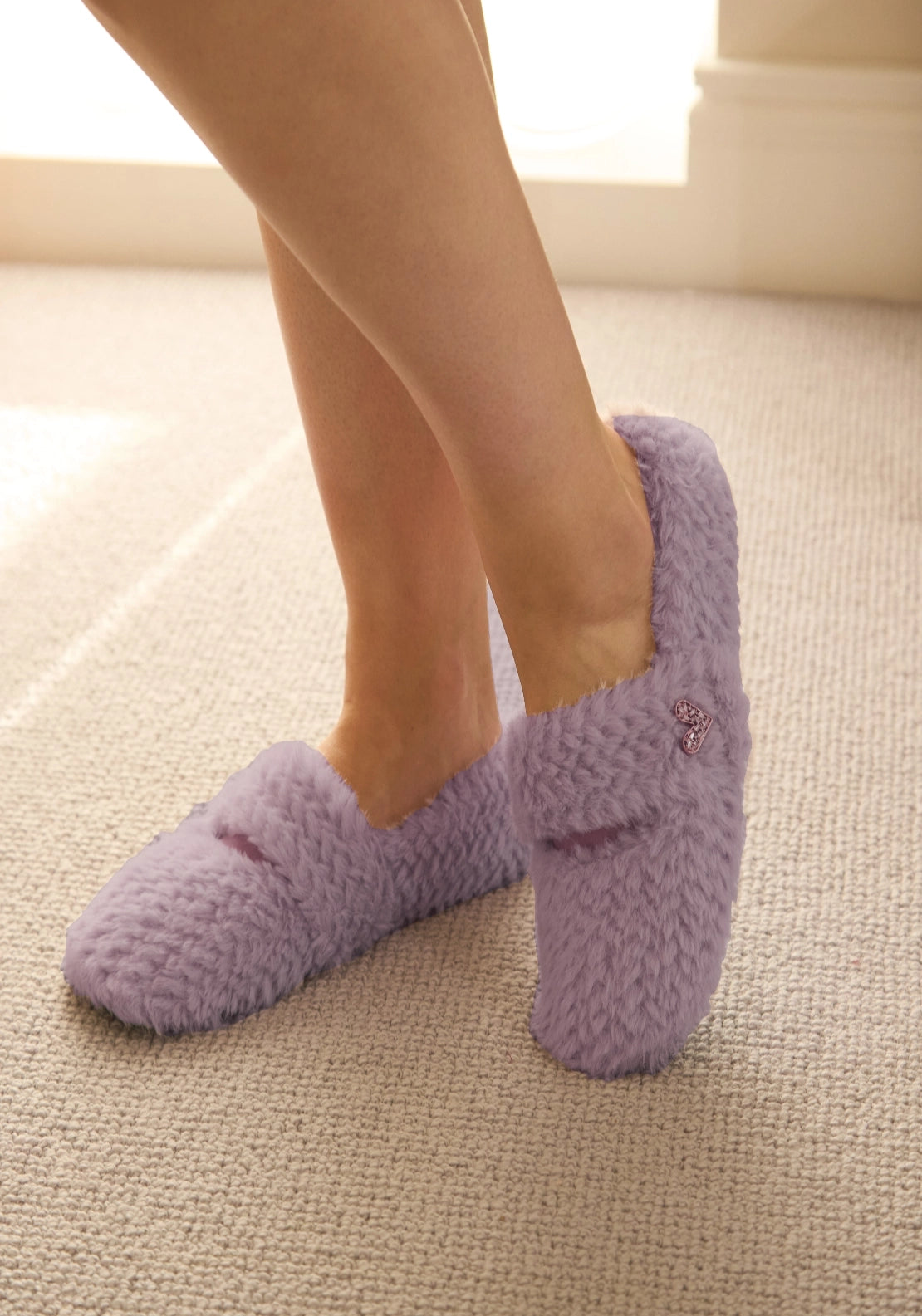 Something Special Ballerina Slipper Cosies - Lilac 2 Shaws Department Stores