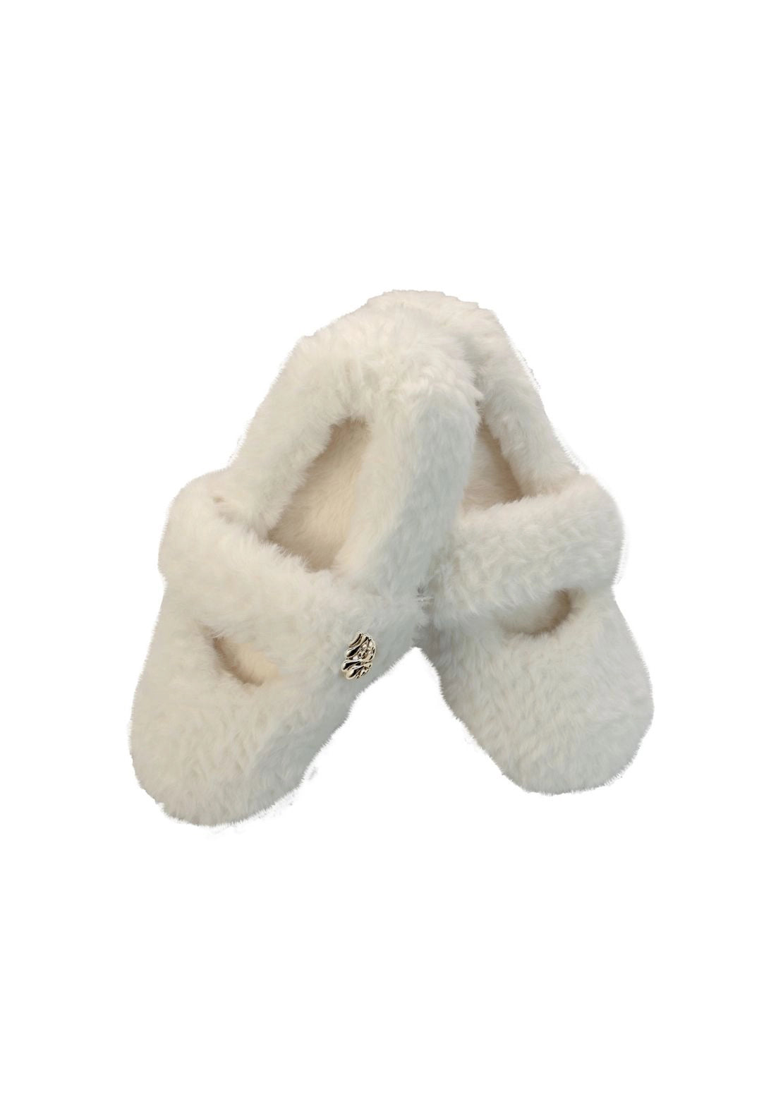 Something Special Ballerina Slipper Cosies - Winter White 2 Shaws Department Stores