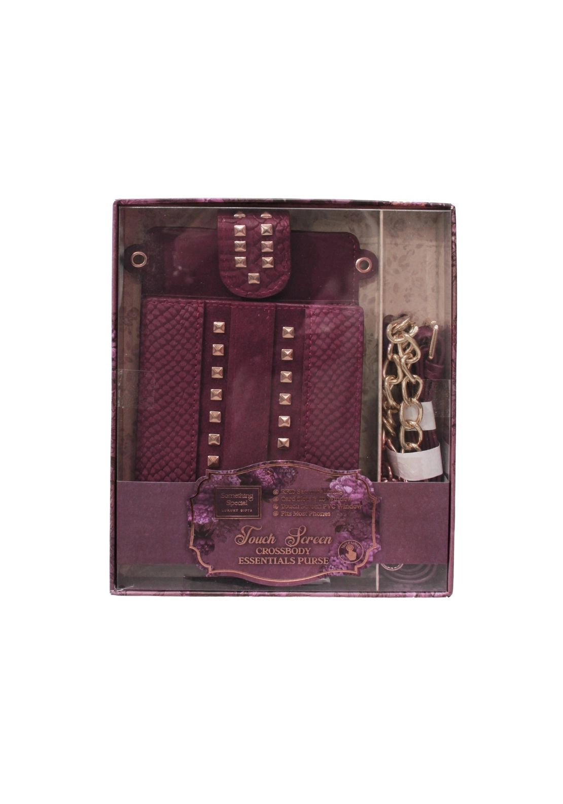 Something Special Touch Screen Crossbody Essentials Purse - Dark Raspberry 2 Shaws Department Stores