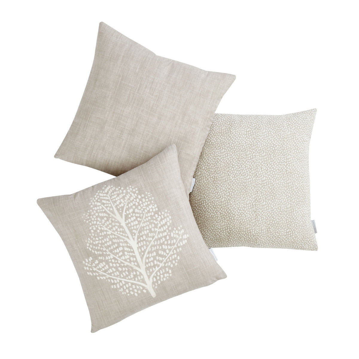 Alder Tree Pack of 3 Cushion Covers - Natural