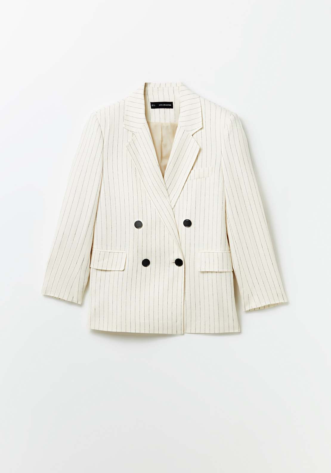 Stripes linen blazer Shaws Department Stores