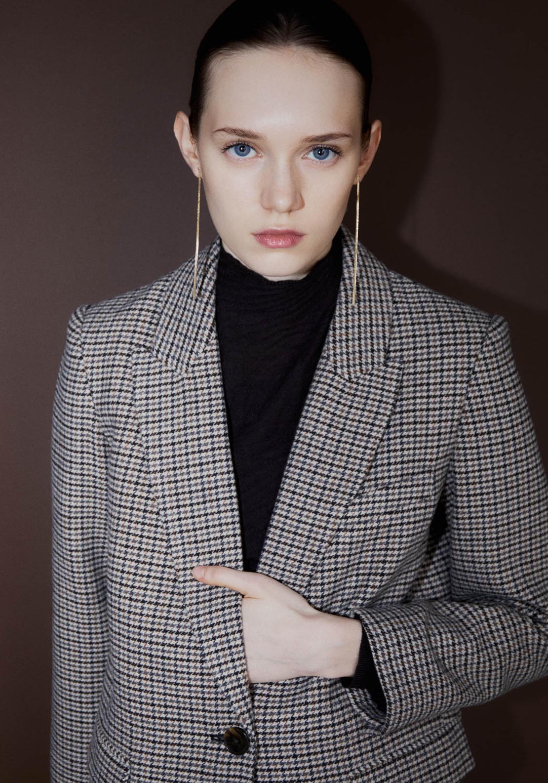 Sfera Houndstooth blazer - Blue 4 Shaws Department Stores