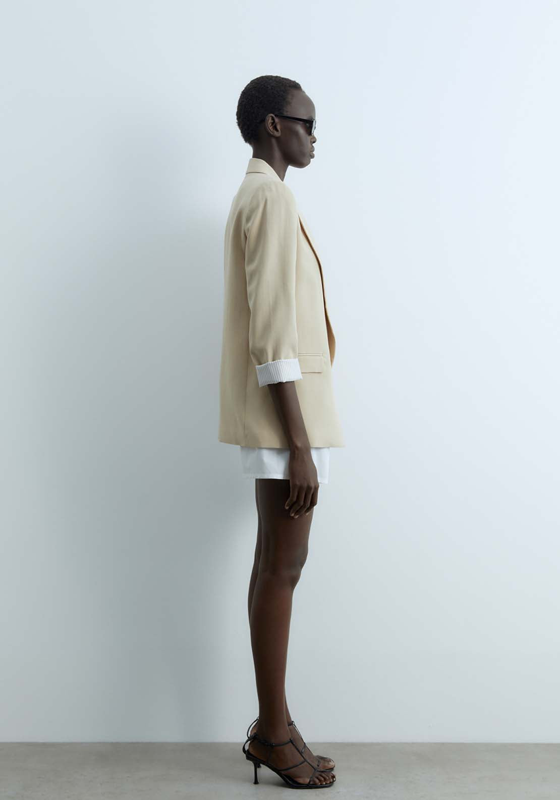 Sfera Structured Jacket - Beige 3 Shaws Department Stores