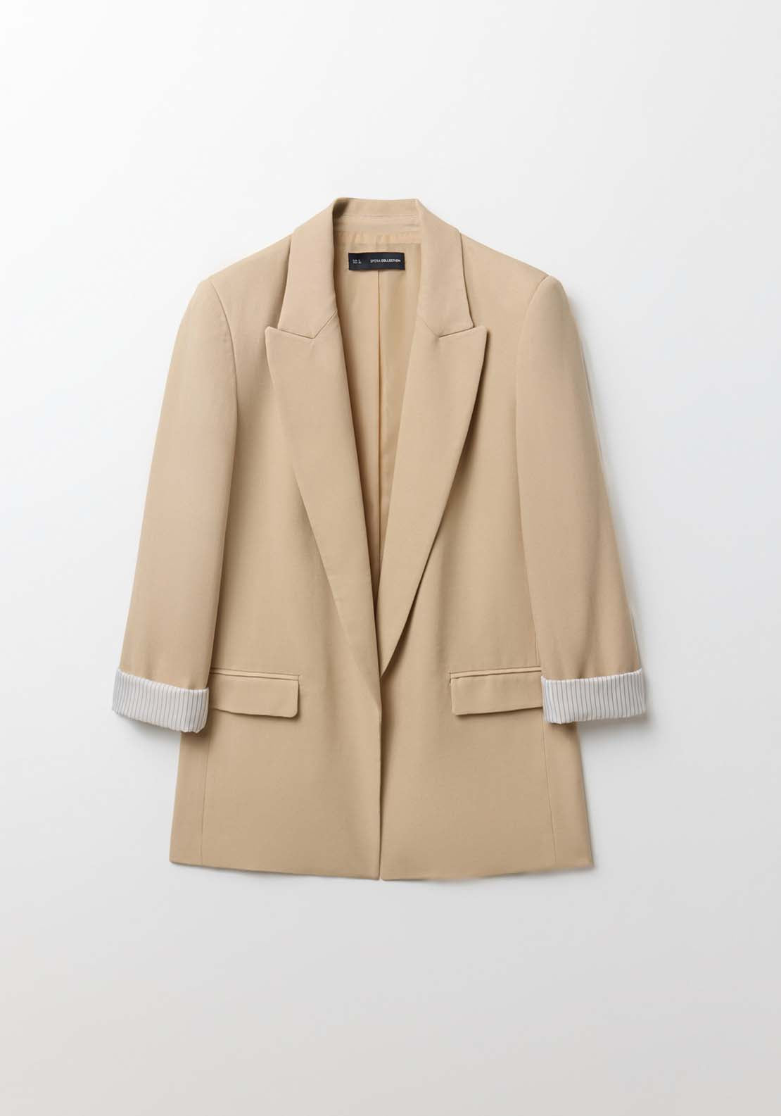 Sfera Structured Jacket - Beige 6 Shaws Department Stores