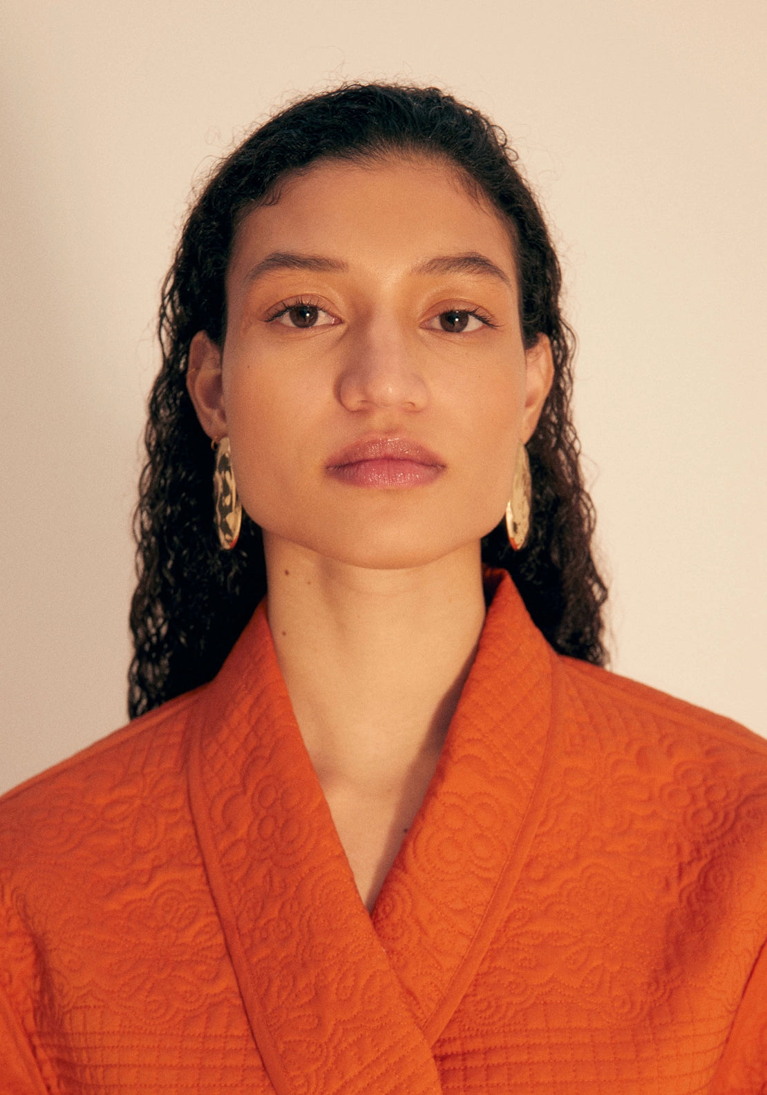 Quilted Wrap Jacket - Saffron