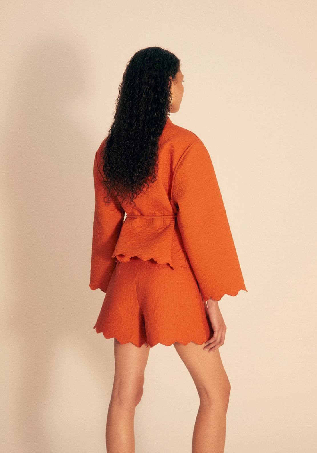Quilted Wrap Jacket - Saffron