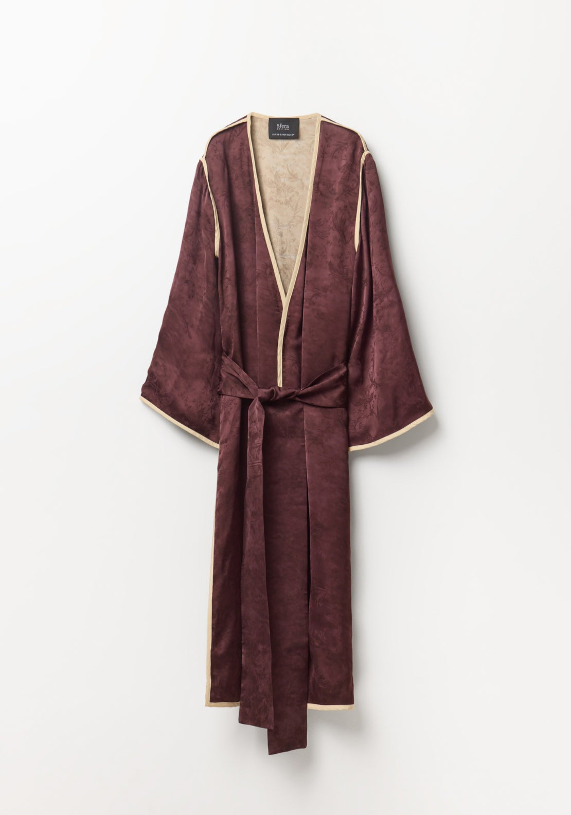 Jacquard Kimono - Brown
