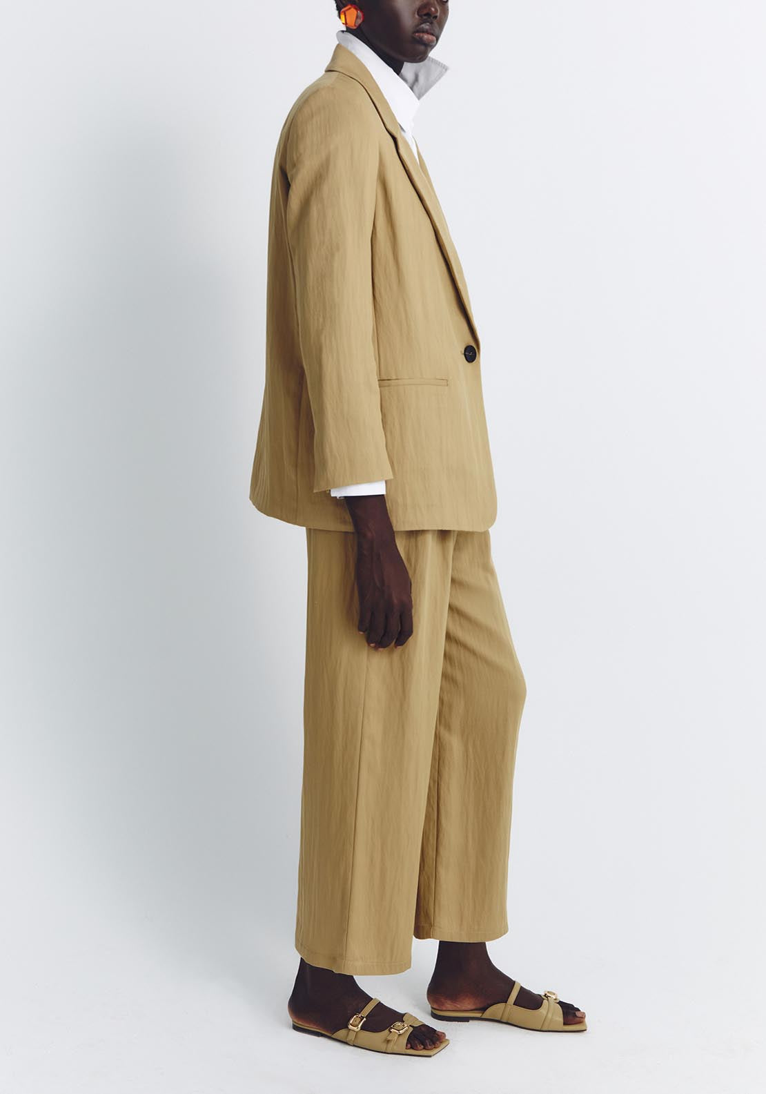 Sfera Elastic waist trousers - Camel 4 Shaws Department Stores