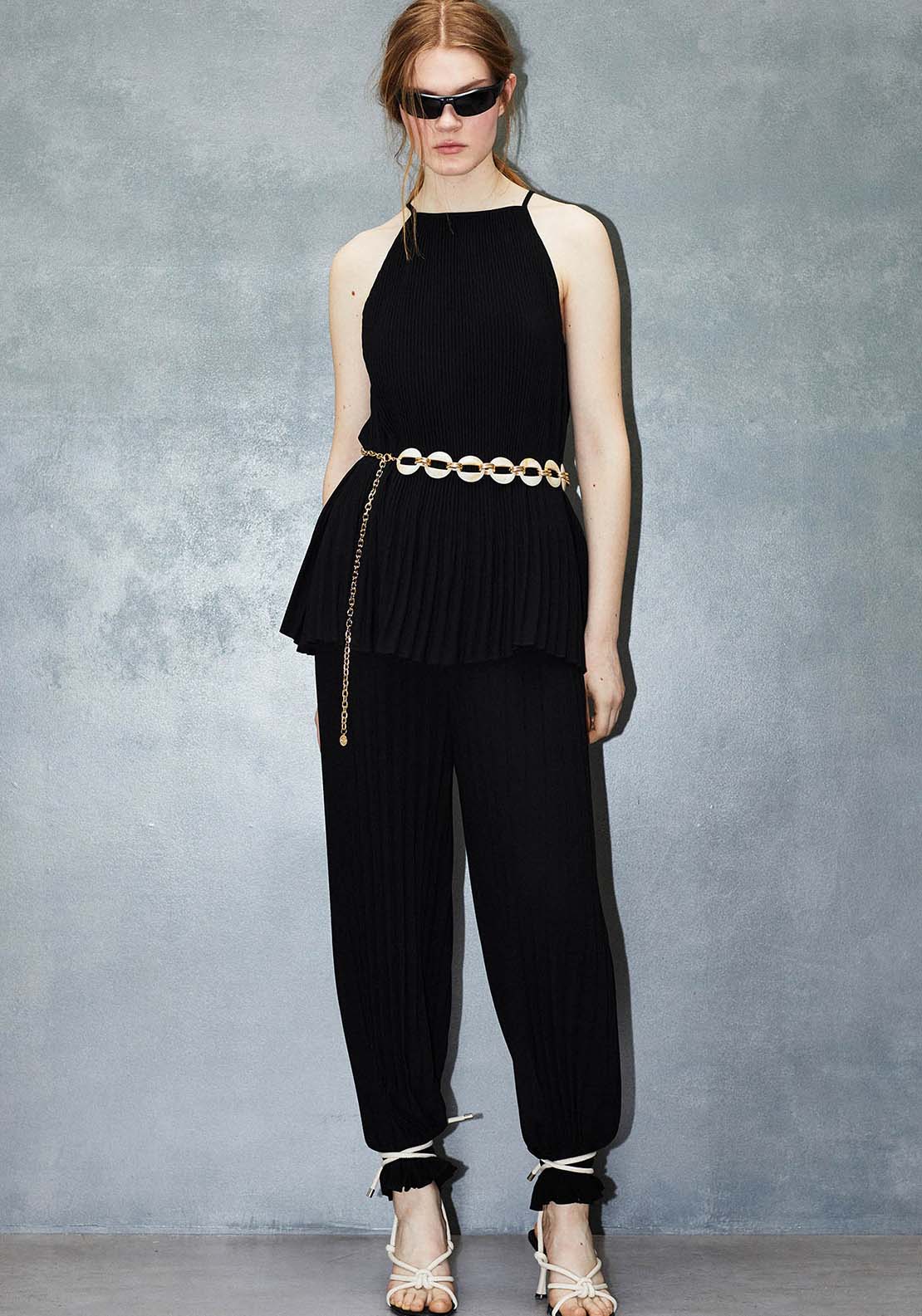 Sfera Pleated Trousers - Black 5 Shaws Department Stores