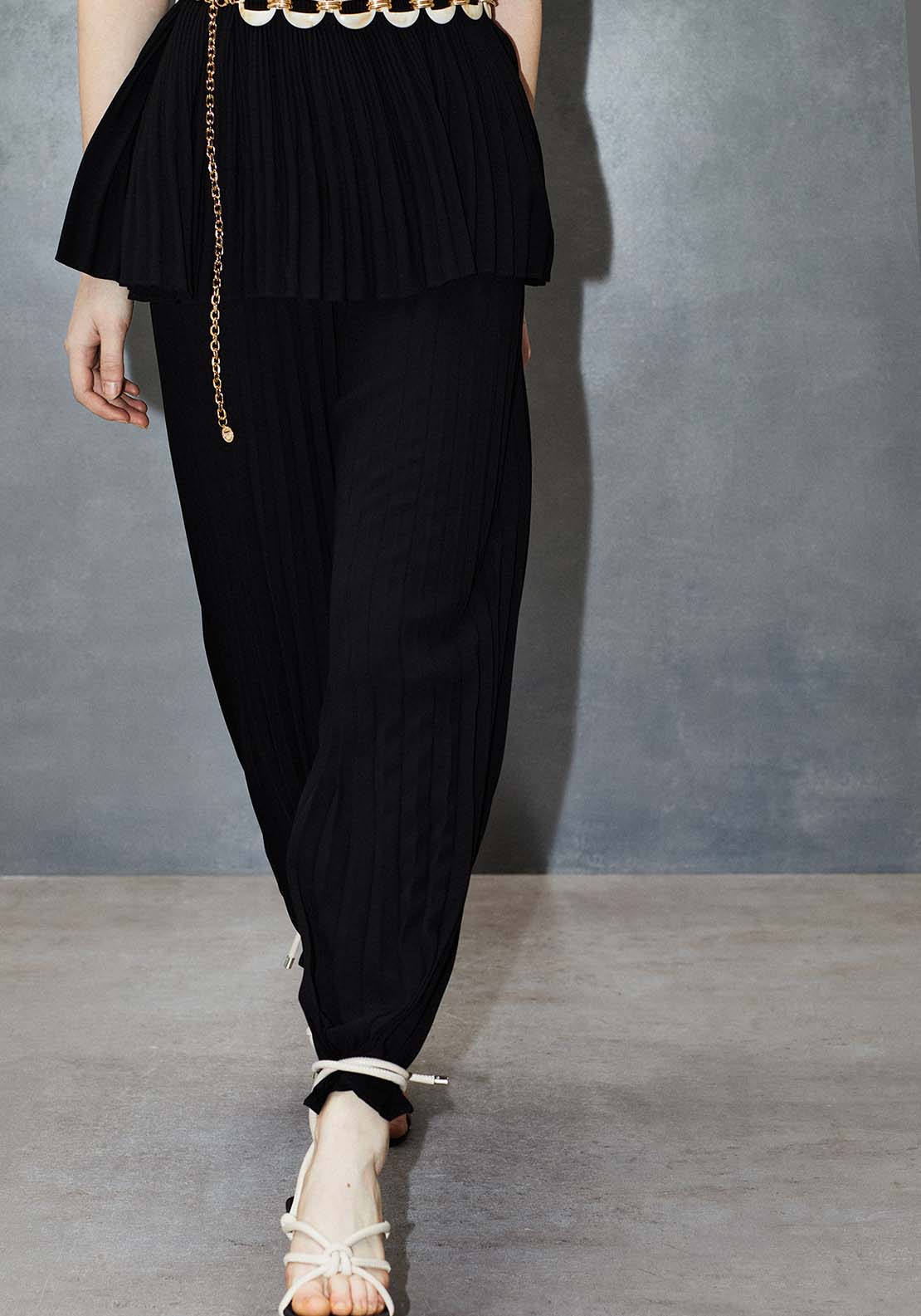 Sfera Pleated Trousers - Black 1 Shaws Department Stores