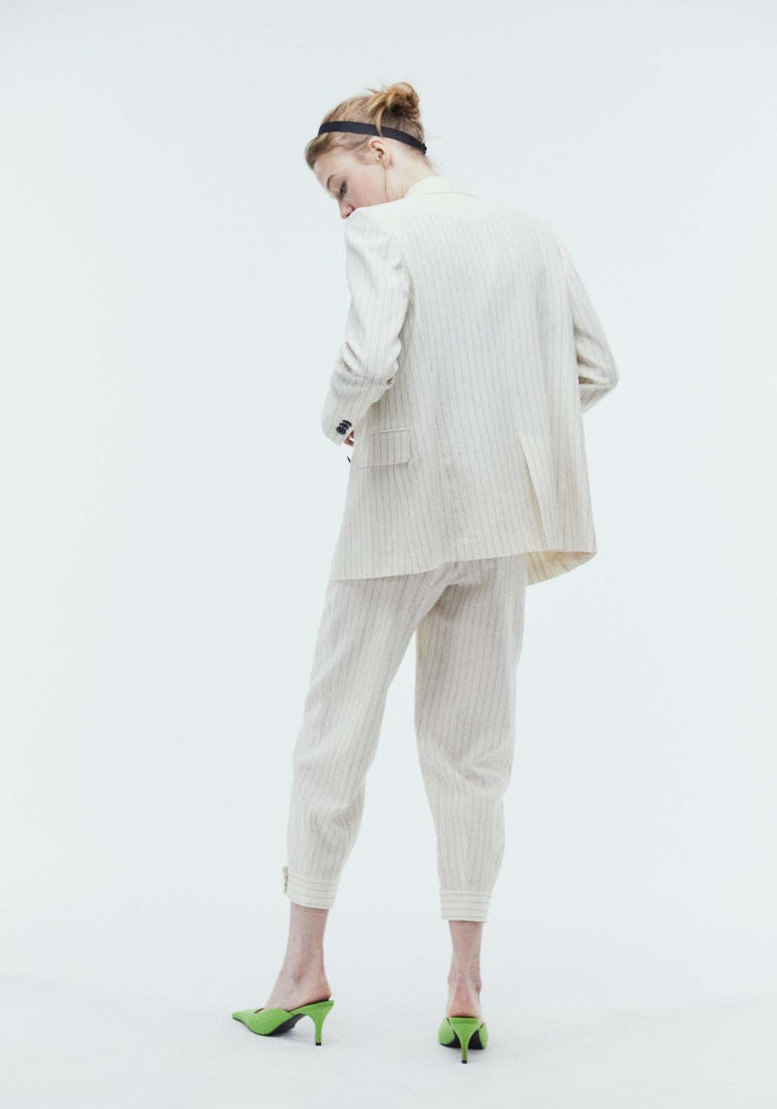 Sfera Stripes linen trousers 4 Shaws Department Stores