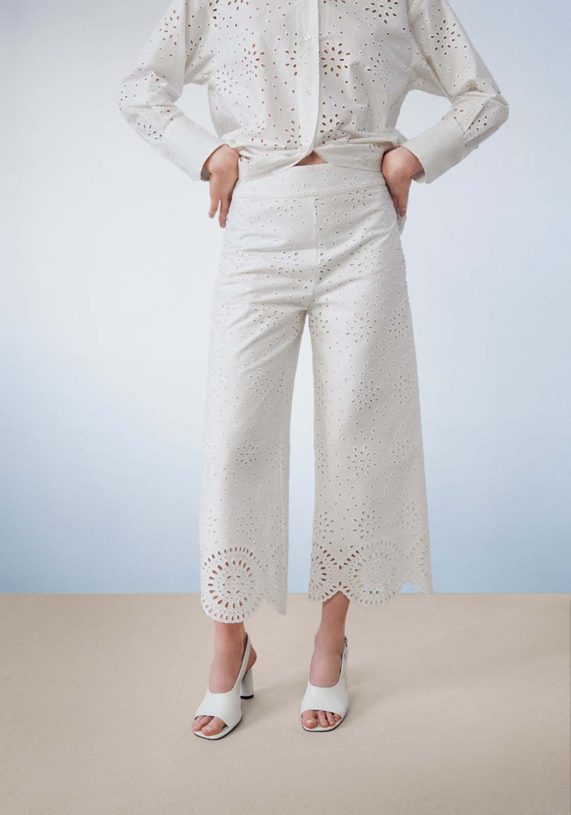 Sfera Schiffli trousers 1 Shaws Department Stores